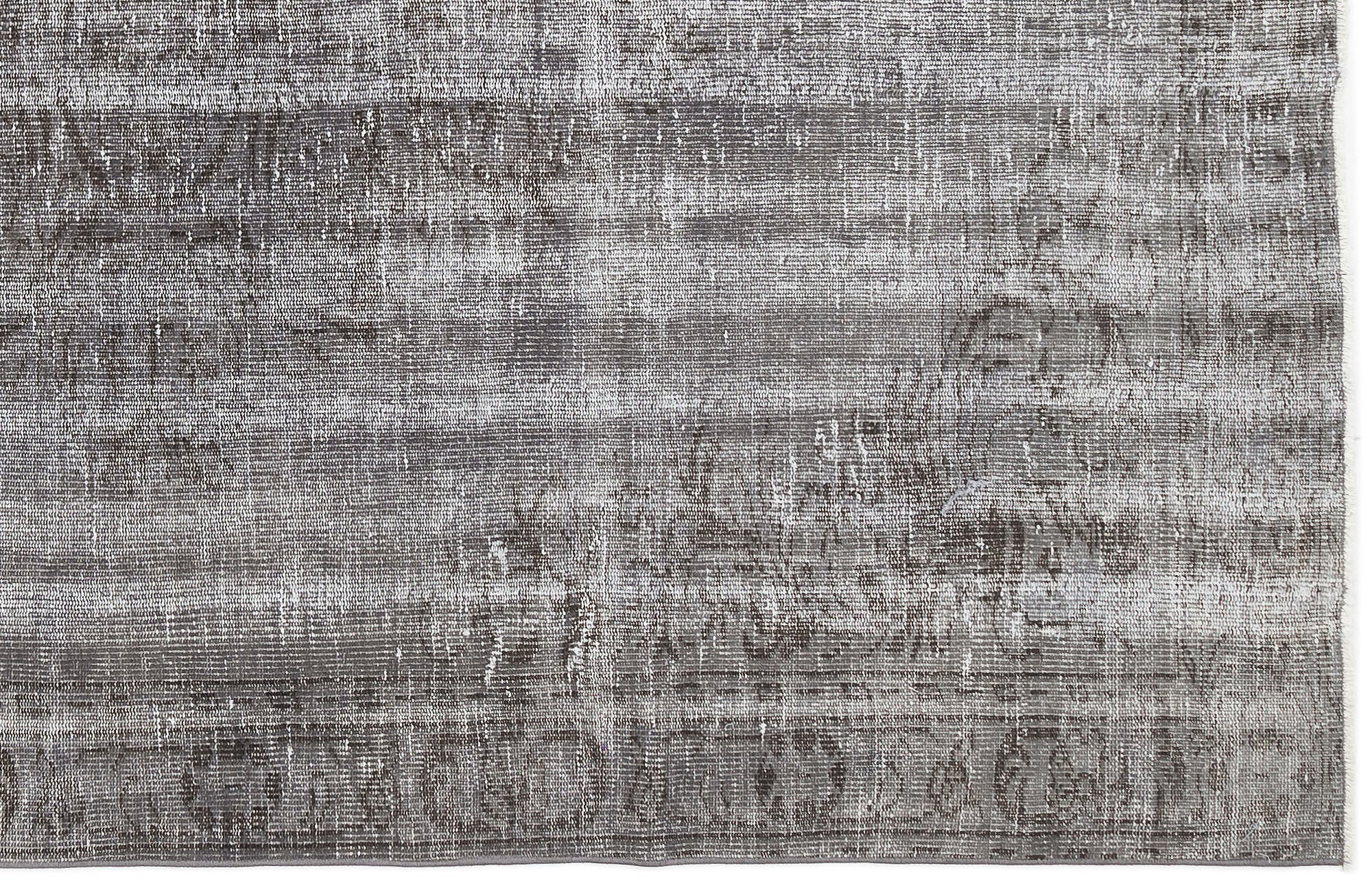 Gray Over Dyed Vintage Rug 5'9'' x 8'11'' ft 175 x 272 cm