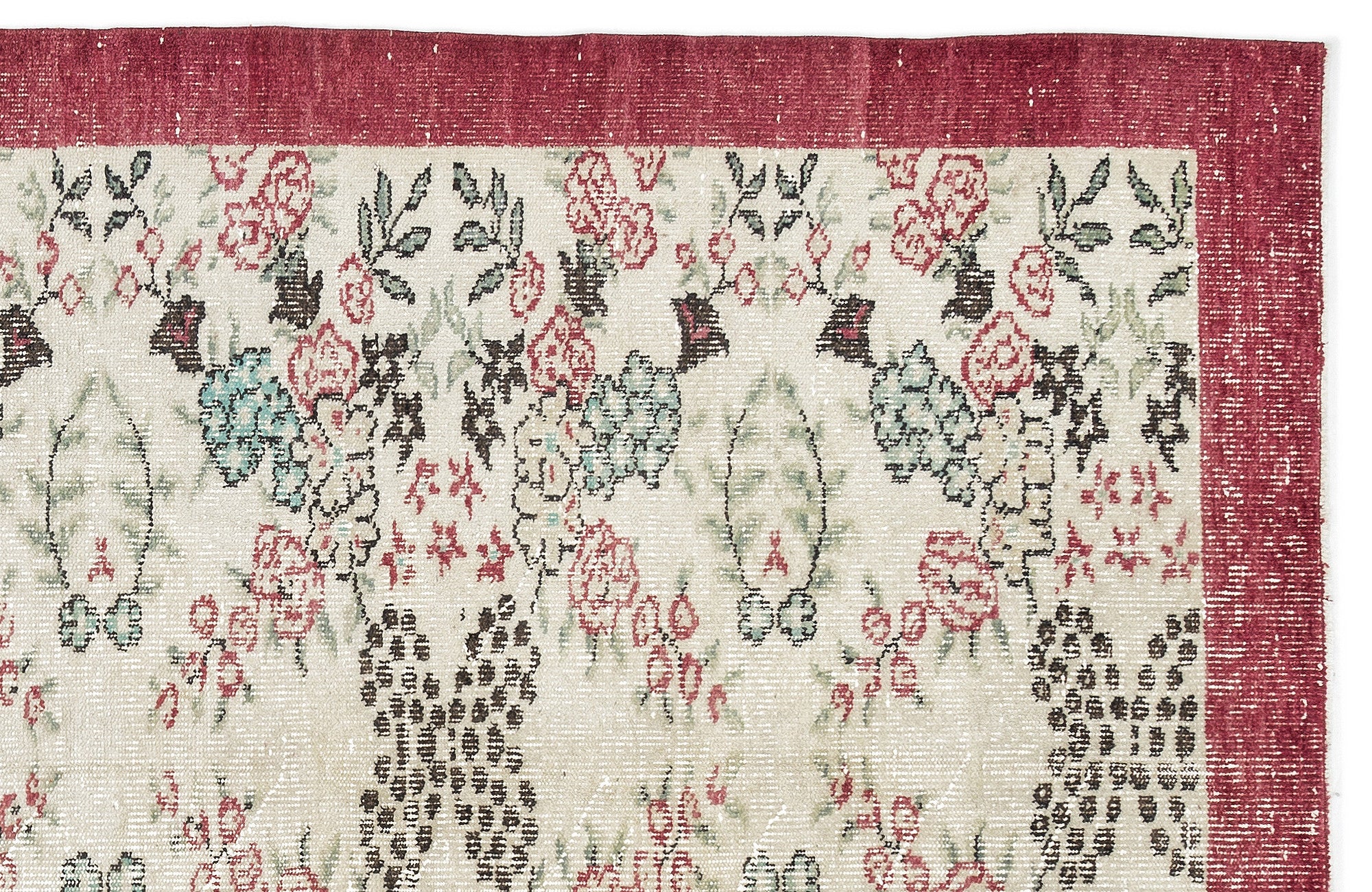 Naturel Over Dyed Vintage Rug 5'3'' x 8'4'' ft 159 x 254 cm