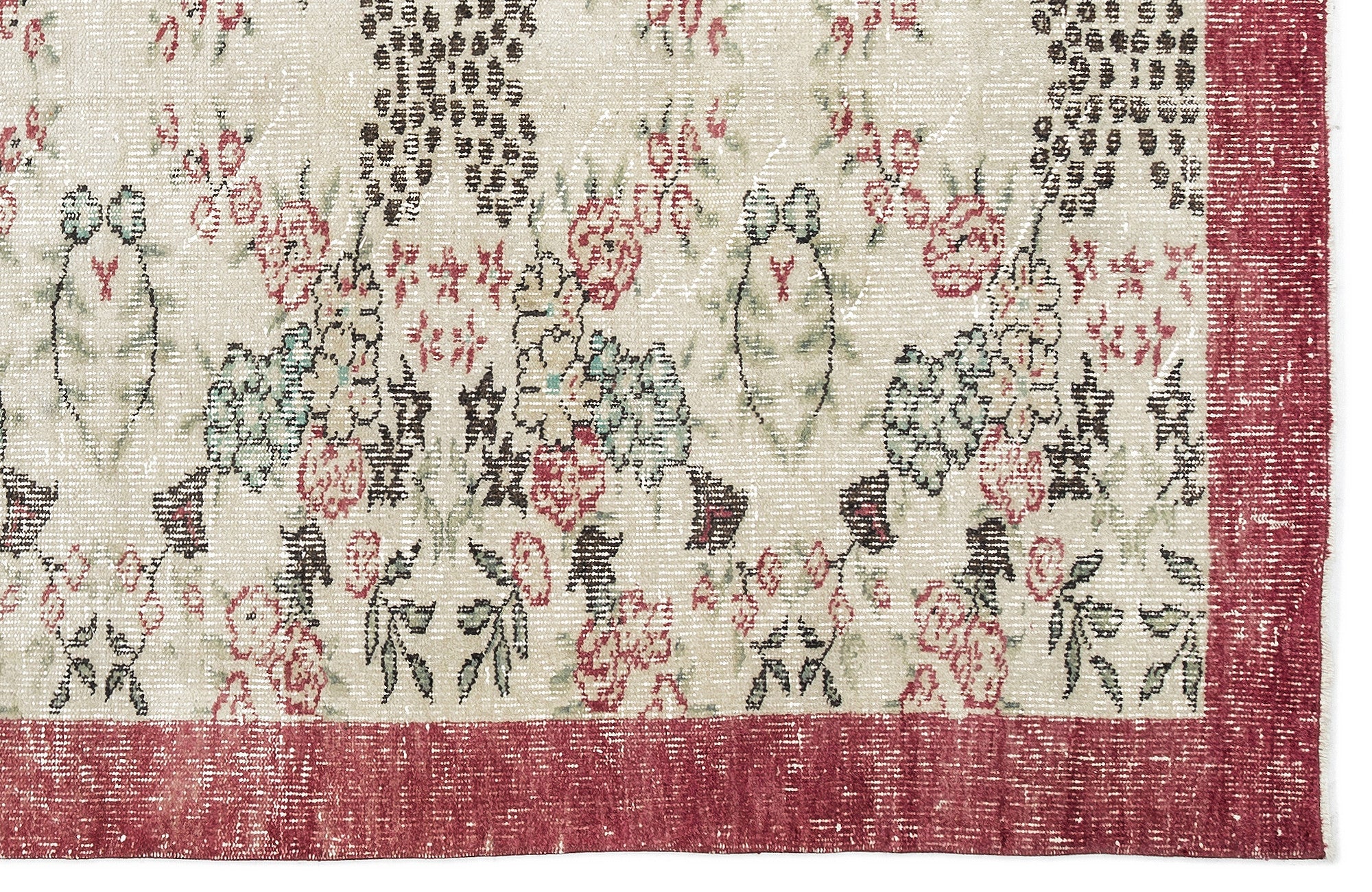 Naturel Over Dyed Vintage Rug 5'3'' x 8'4'' ft 159 x 254 cm