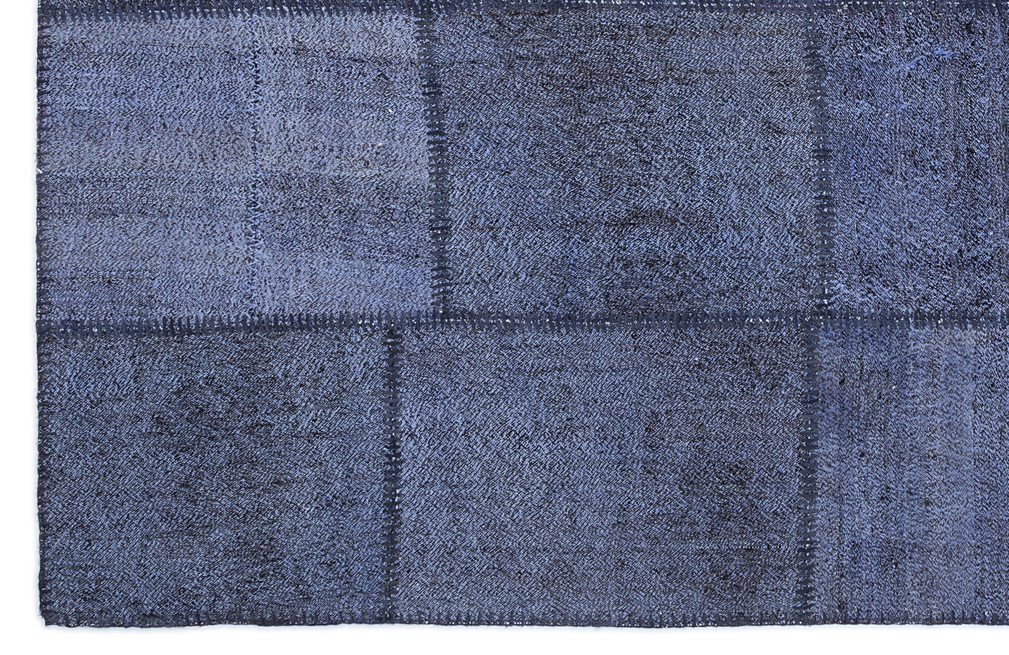 Mixed Over Dyed Kilim Patchwork Unique Rug 5'3'' x 7'7'' ft 160 x 230 cm