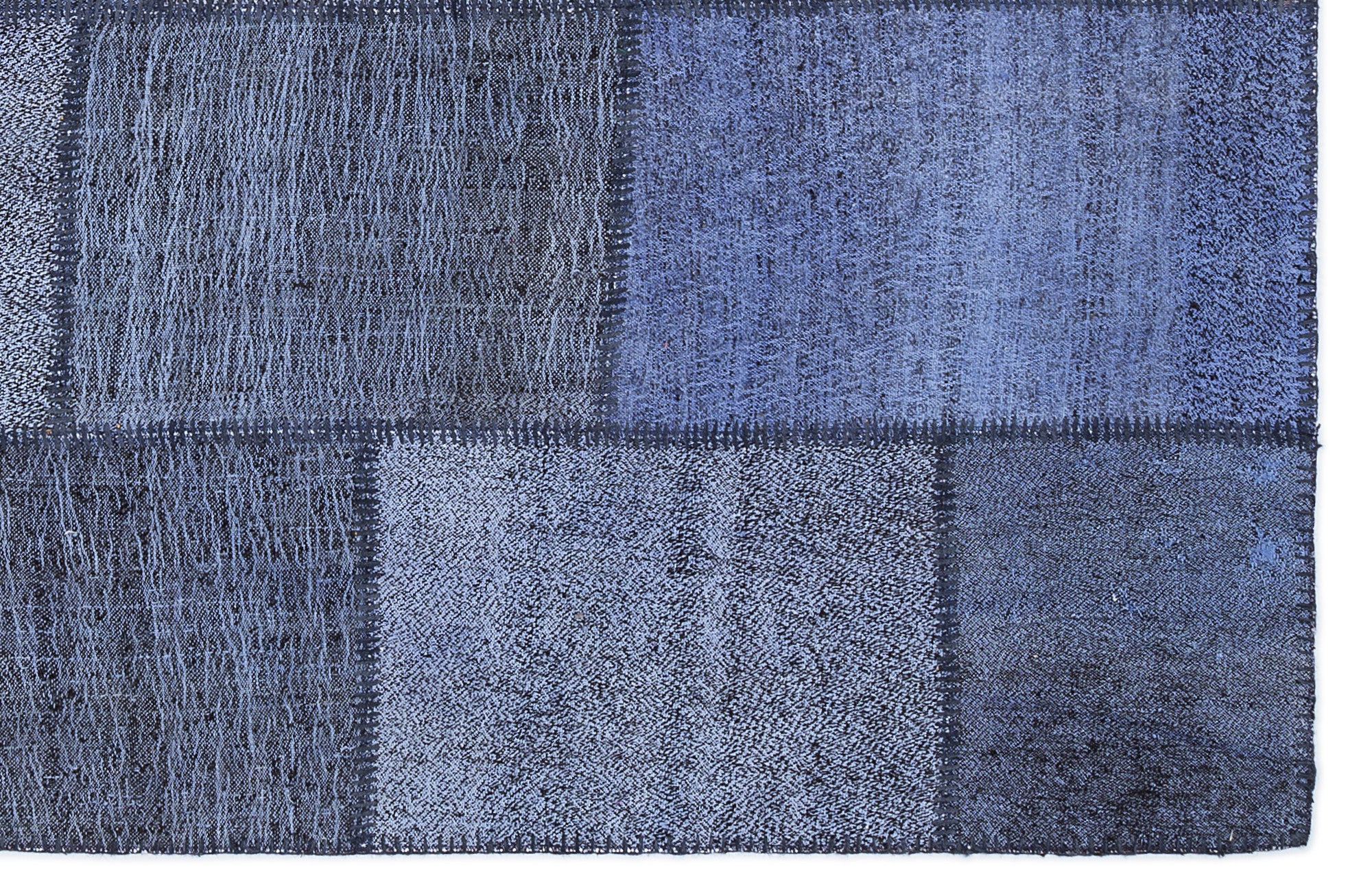 Mixed Over Dyed Kilim Patchwork Unique Rug 5'3'' x 7'7'' ft 160 x 230 cm