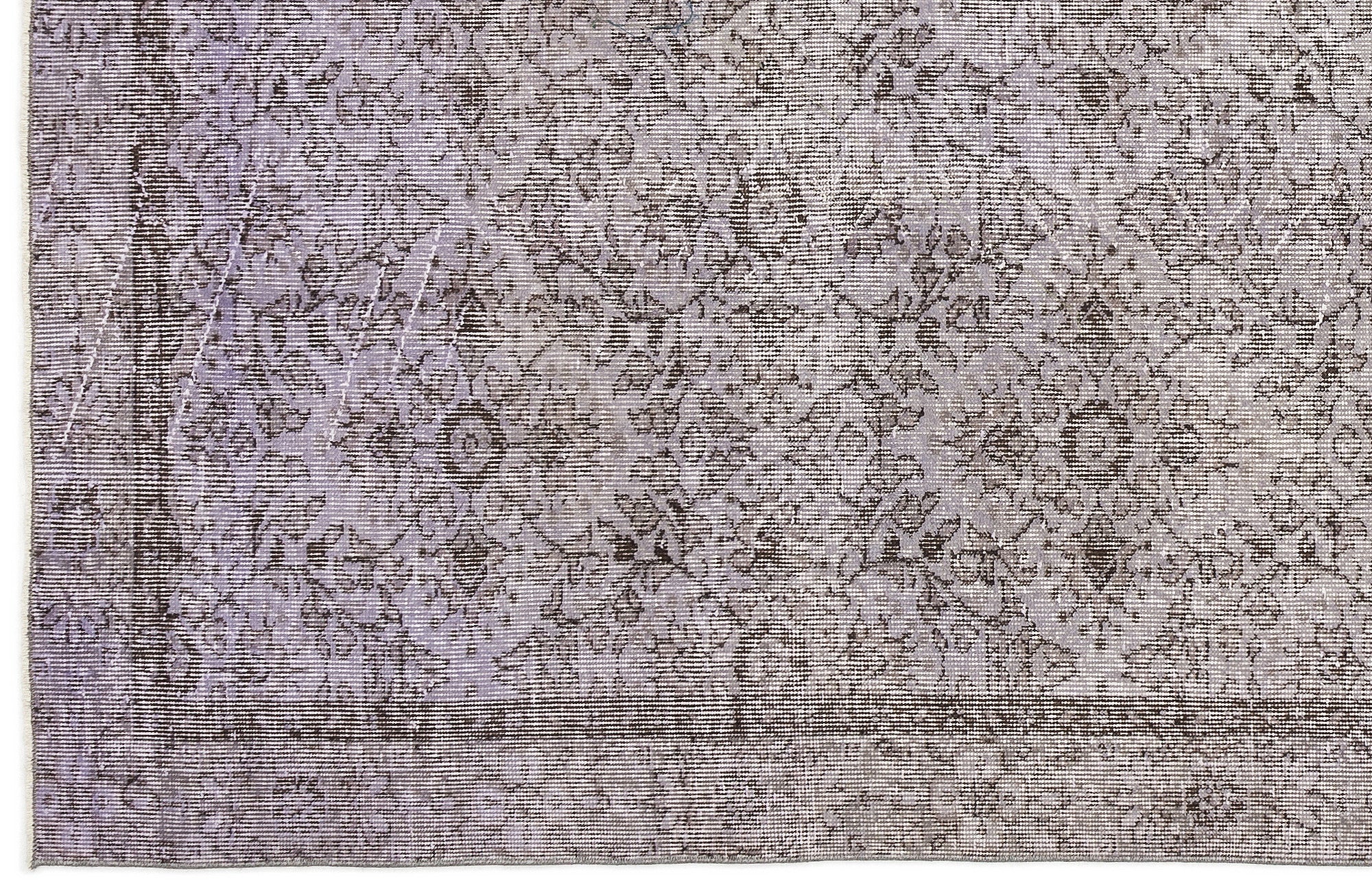 Purple Over Dyed Vintage Rug 4'8'' x 8'2'' ft 142 x 250 cm