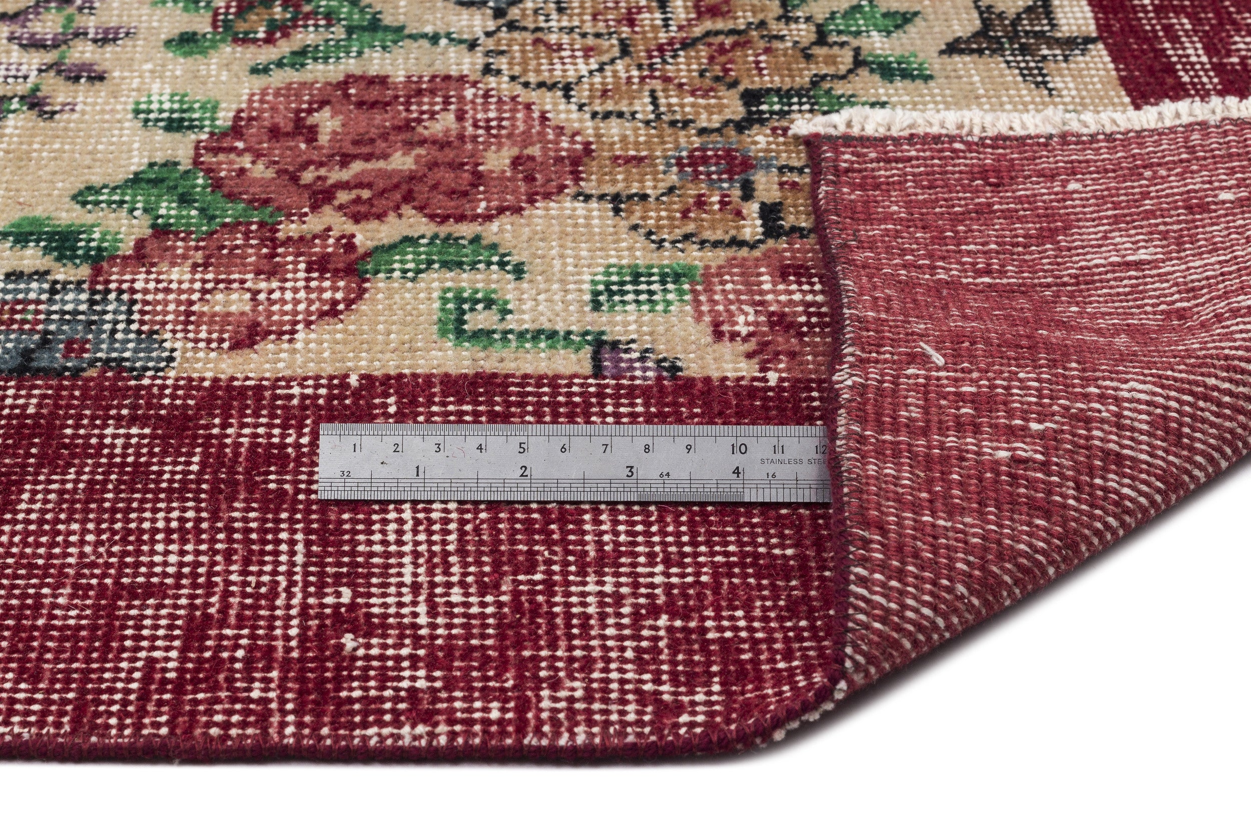 Retro Over Dyed Vintage Rug 6'9'' x 9'6'' ft 205 x 290 cm