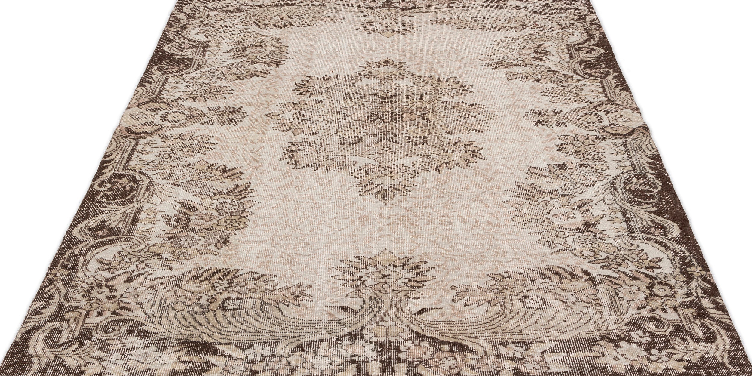Naturel Over Dyed Vintage Rug 5'9'' x 8'4'' ft 175 x 255 cm
