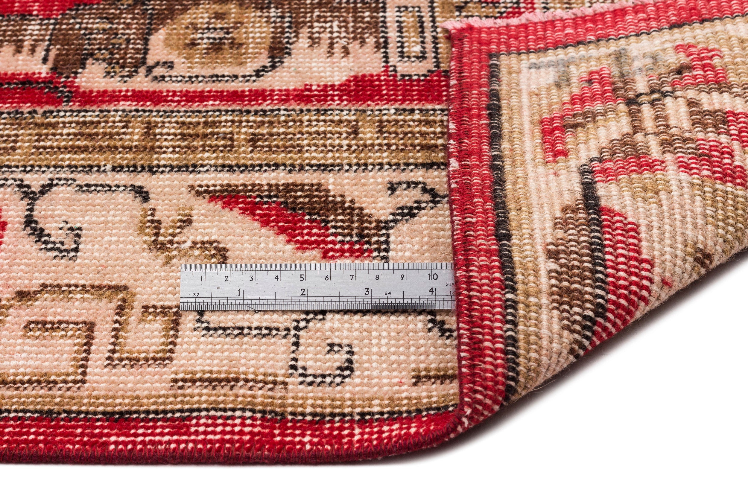 Naturel Over Dyed Vintage Rug 5'7'' x 9'1'' ft 169 x 276 cm