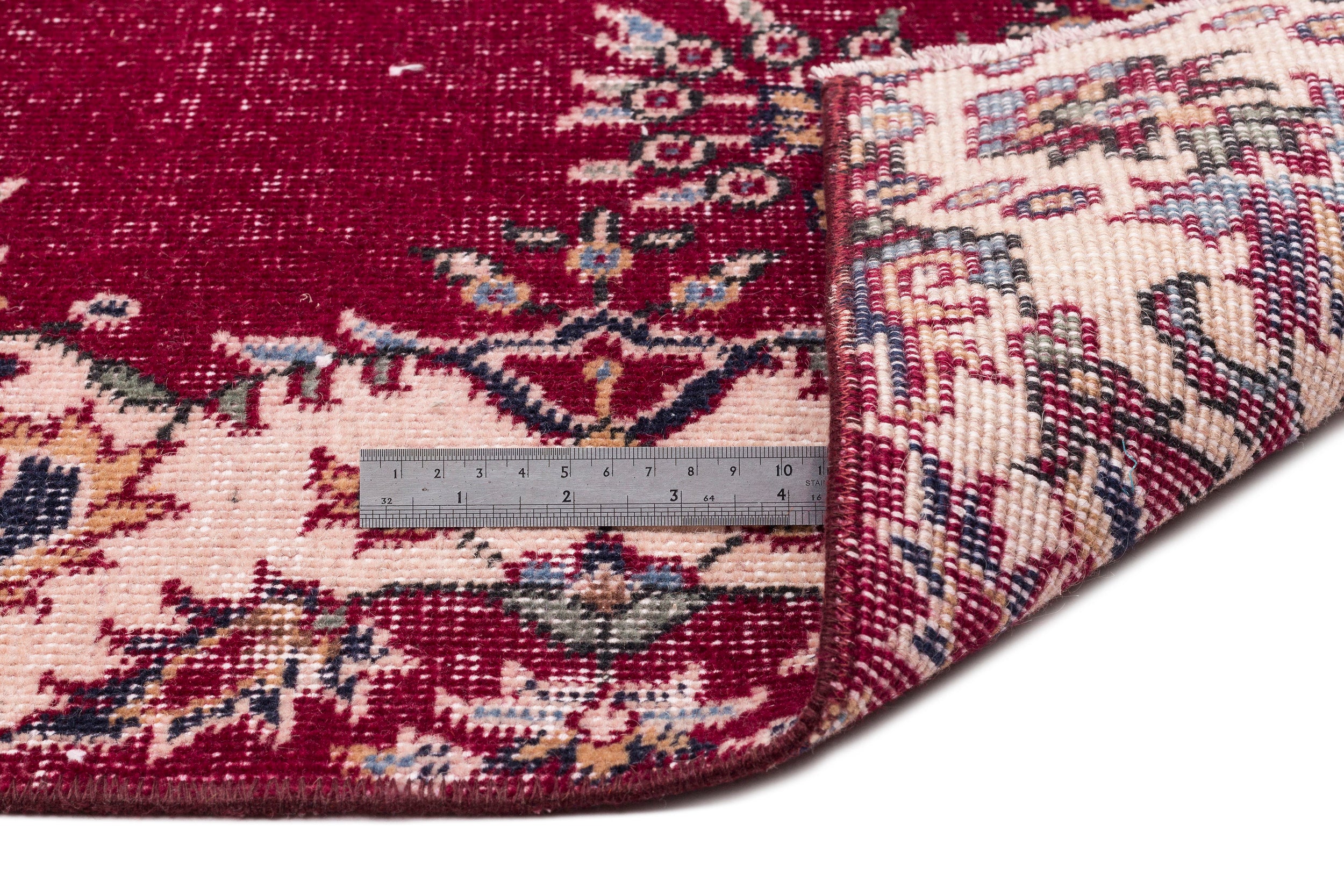 Naturel Over Dyed Vintage Rug 5'2'' x 8'10'' ft 157 x 270 cm