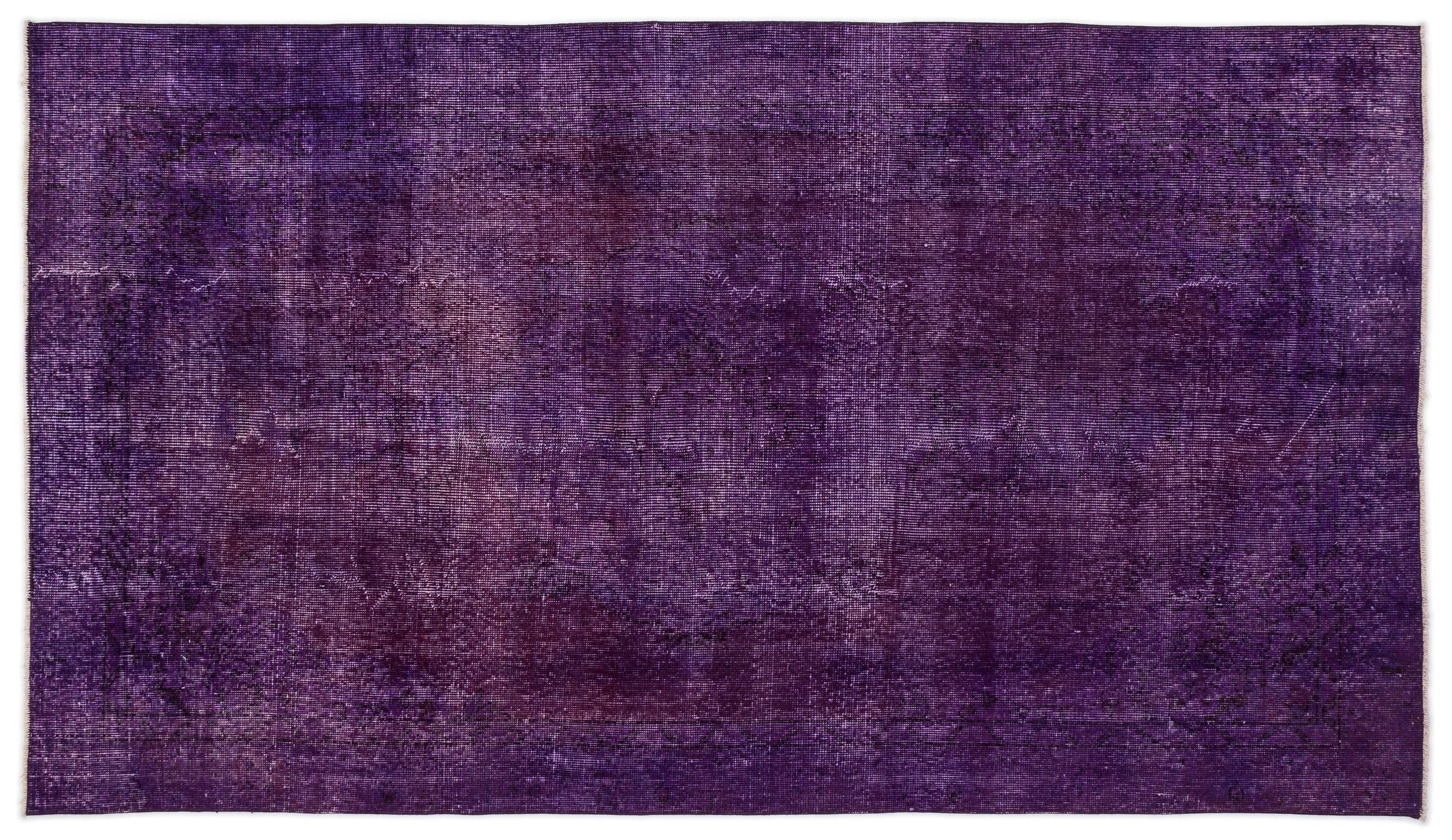 Purple Over Dyed Vintage Rug 4'9'' x 8'5'' ft 144 x 256 cm