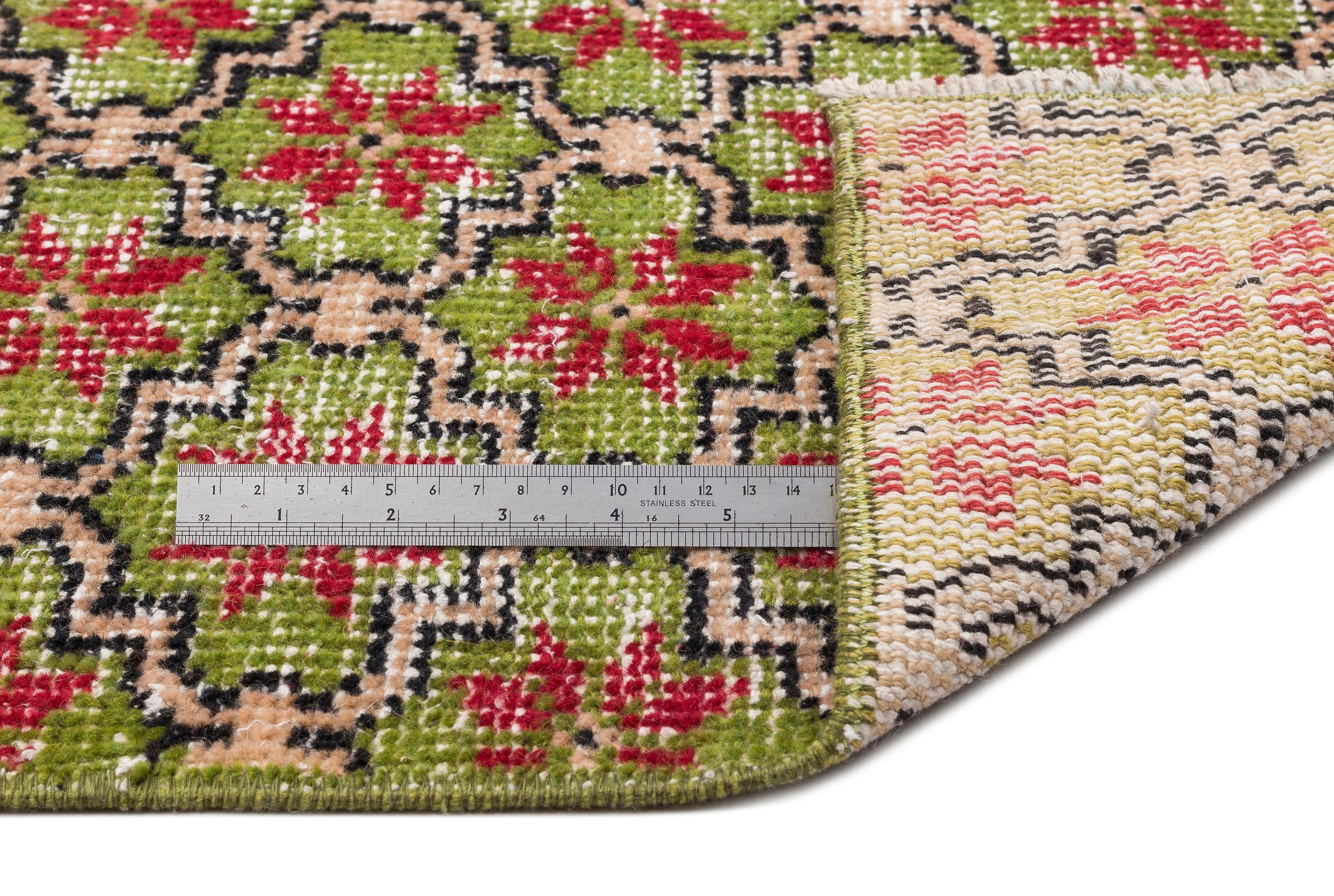 Retro Over Dyed Vintage Rug 5'7'' x 8'3'' ft 171 x 251 cm