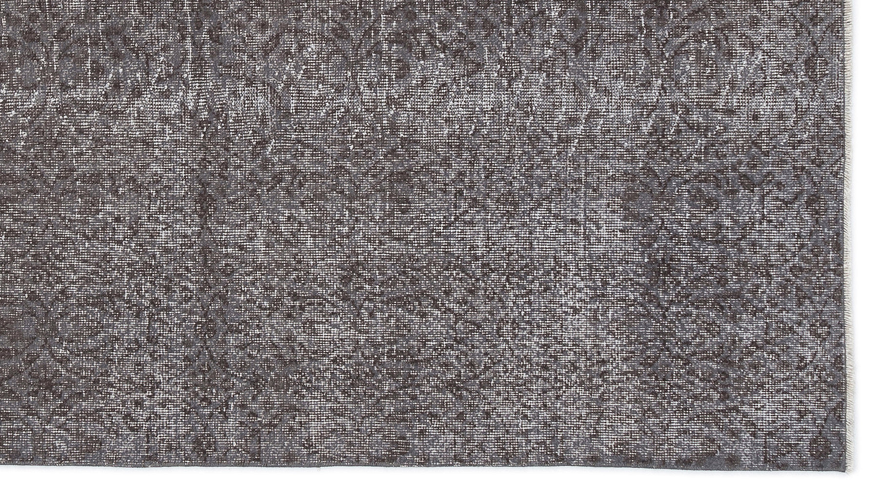 Gray Over Dyed Vintage Rug 4'10'' x 8'6'' ft 147 x 258 cm