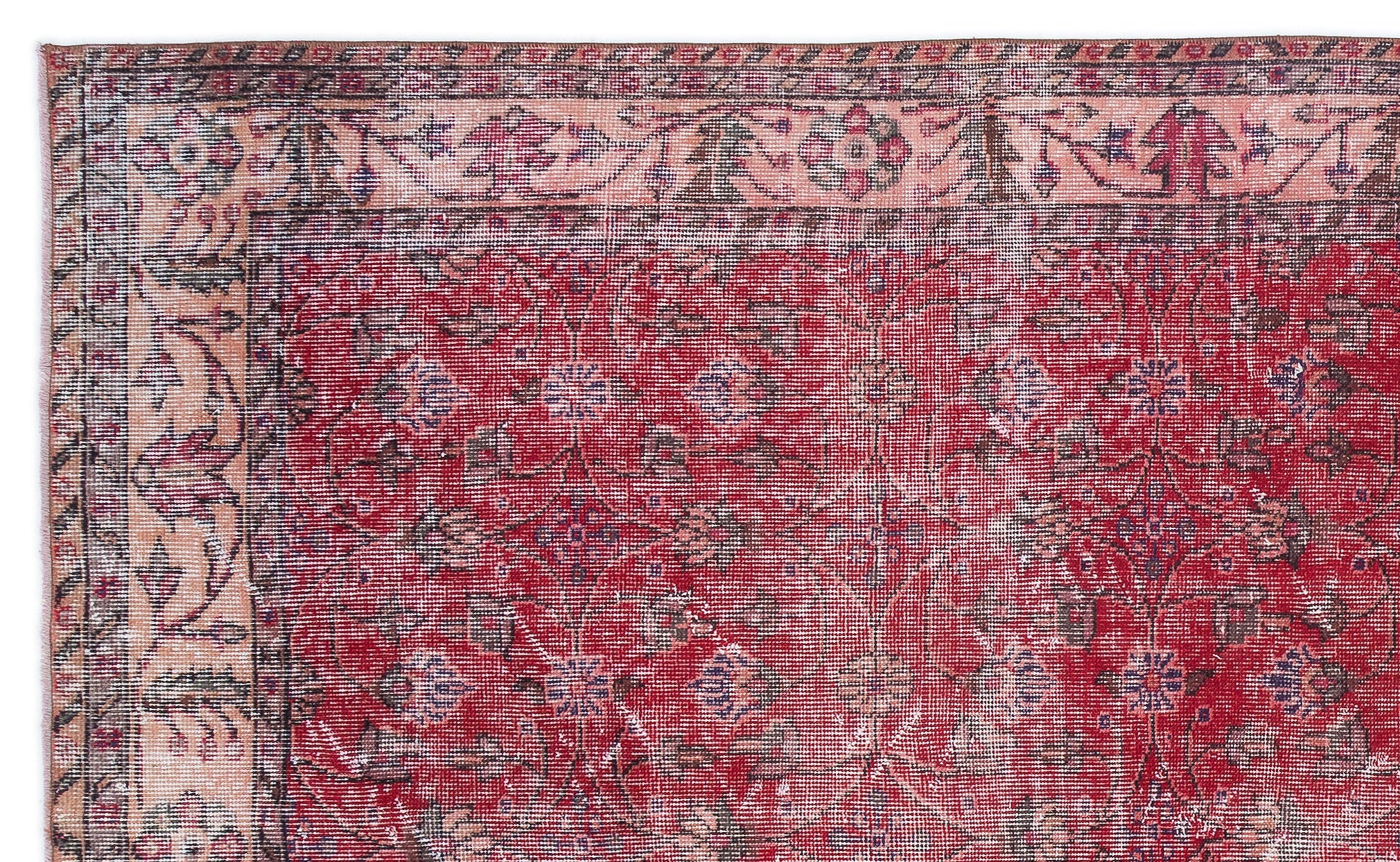 Naturel Over Dyed Vintage Rug 5'9'' x 9'6'' ft 176 x 290 cm