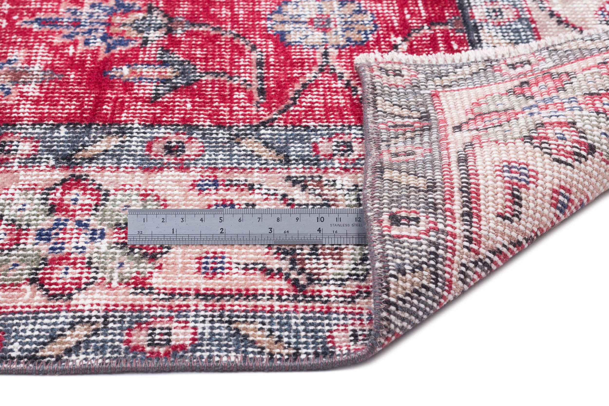 Naturel Over Dyed Vintage Rug 5'4'' x 8'10'' ft 162 x 270 cm