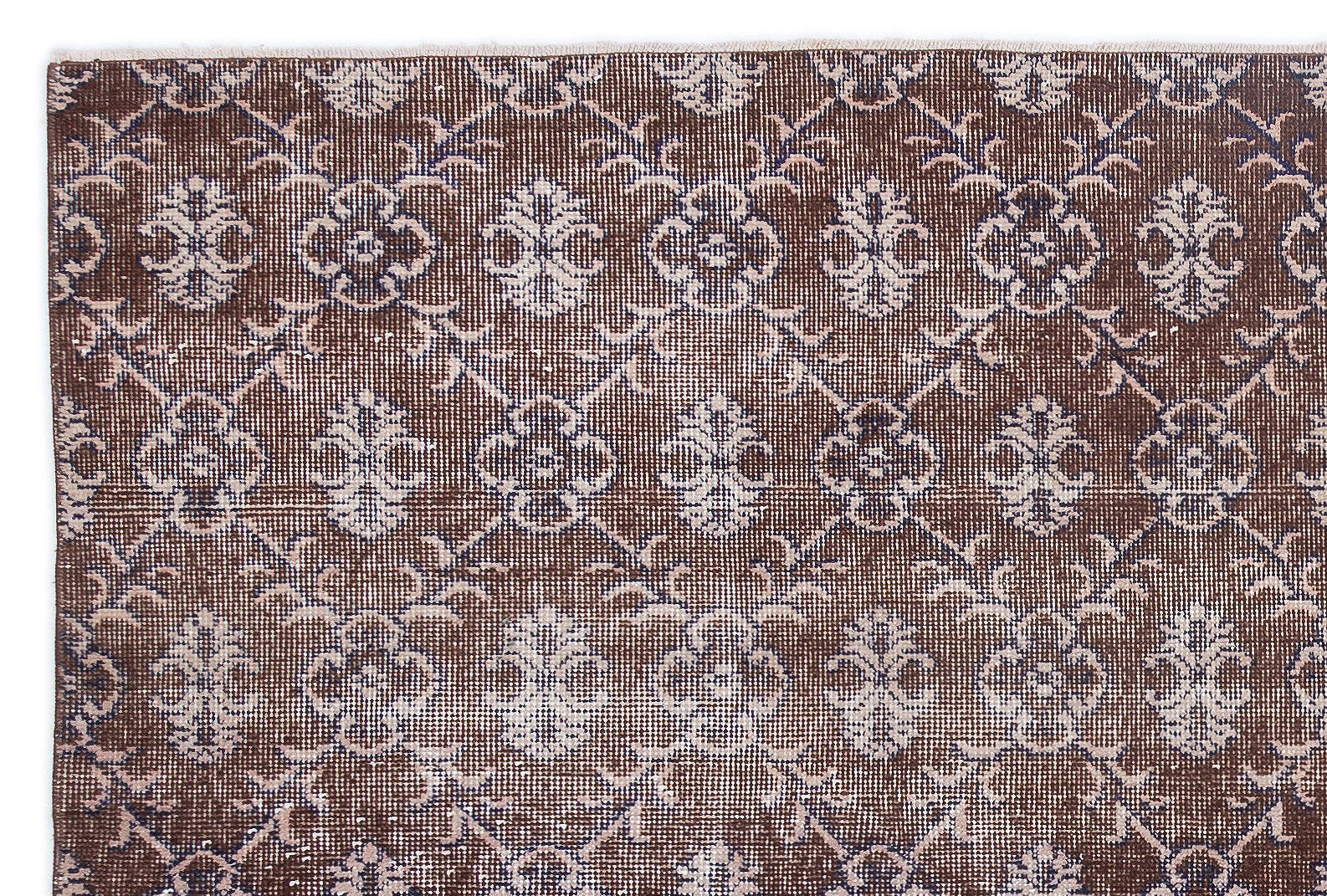 Retro Over Dyed Vintage Rug 4'11'' x 7'3'' ft 151 x 221 cm