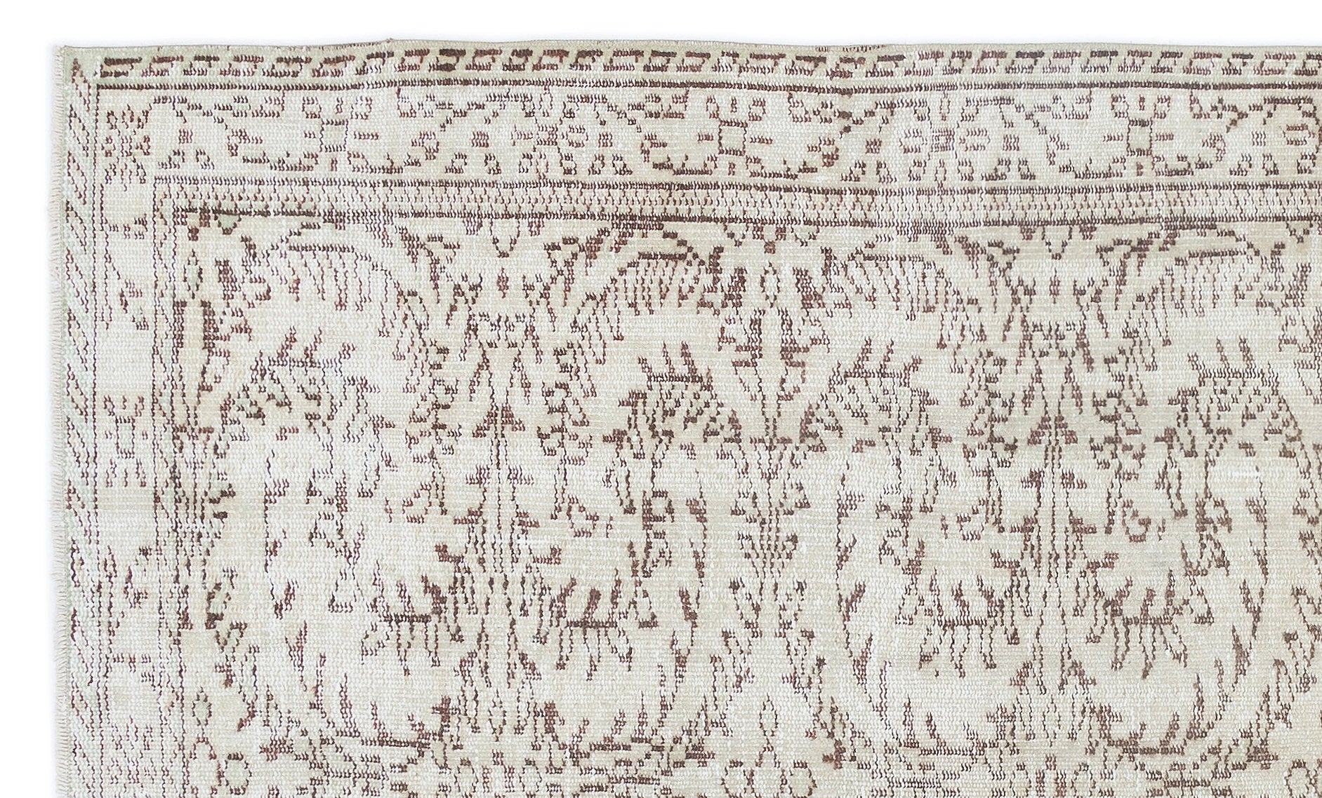 Retro Over Dyed Vintage Rug 4'11'' x 8'6'' ft 150 x 260 cm