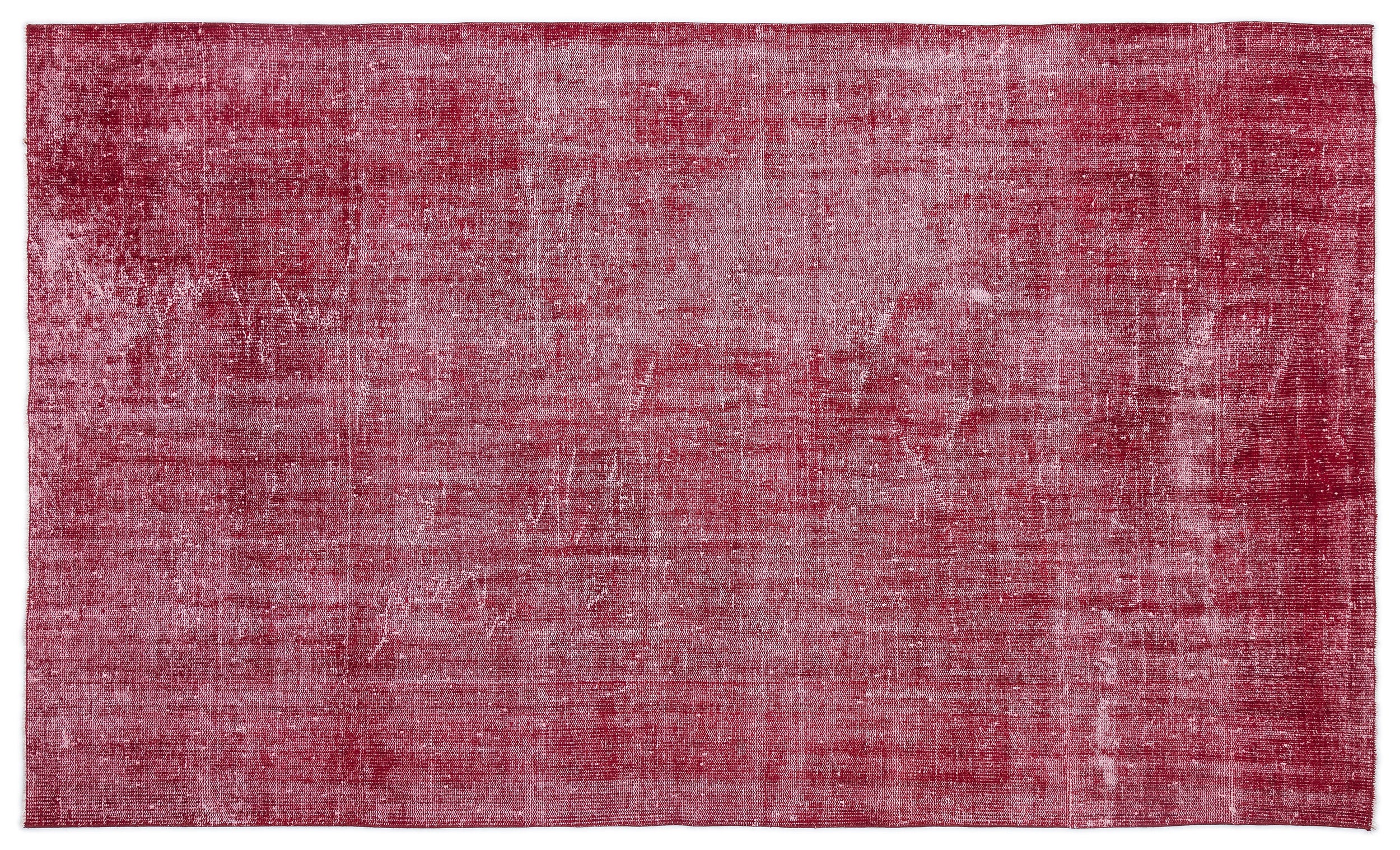 Red Over Dyed Vintage Rug 5'3'' x 8'10'' ft 161 x 268 cm