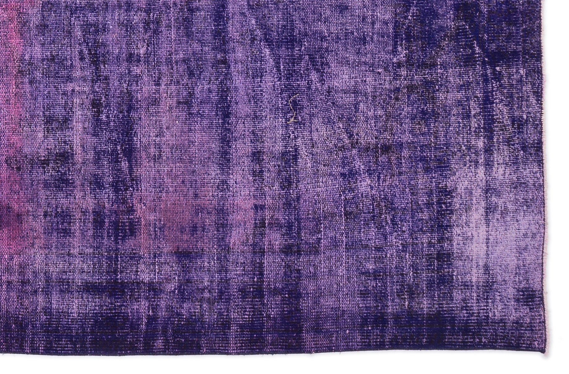 Purple Over Dyed Vintage Rug 5'7'' x 8'8'' ft 170 x 265 cm