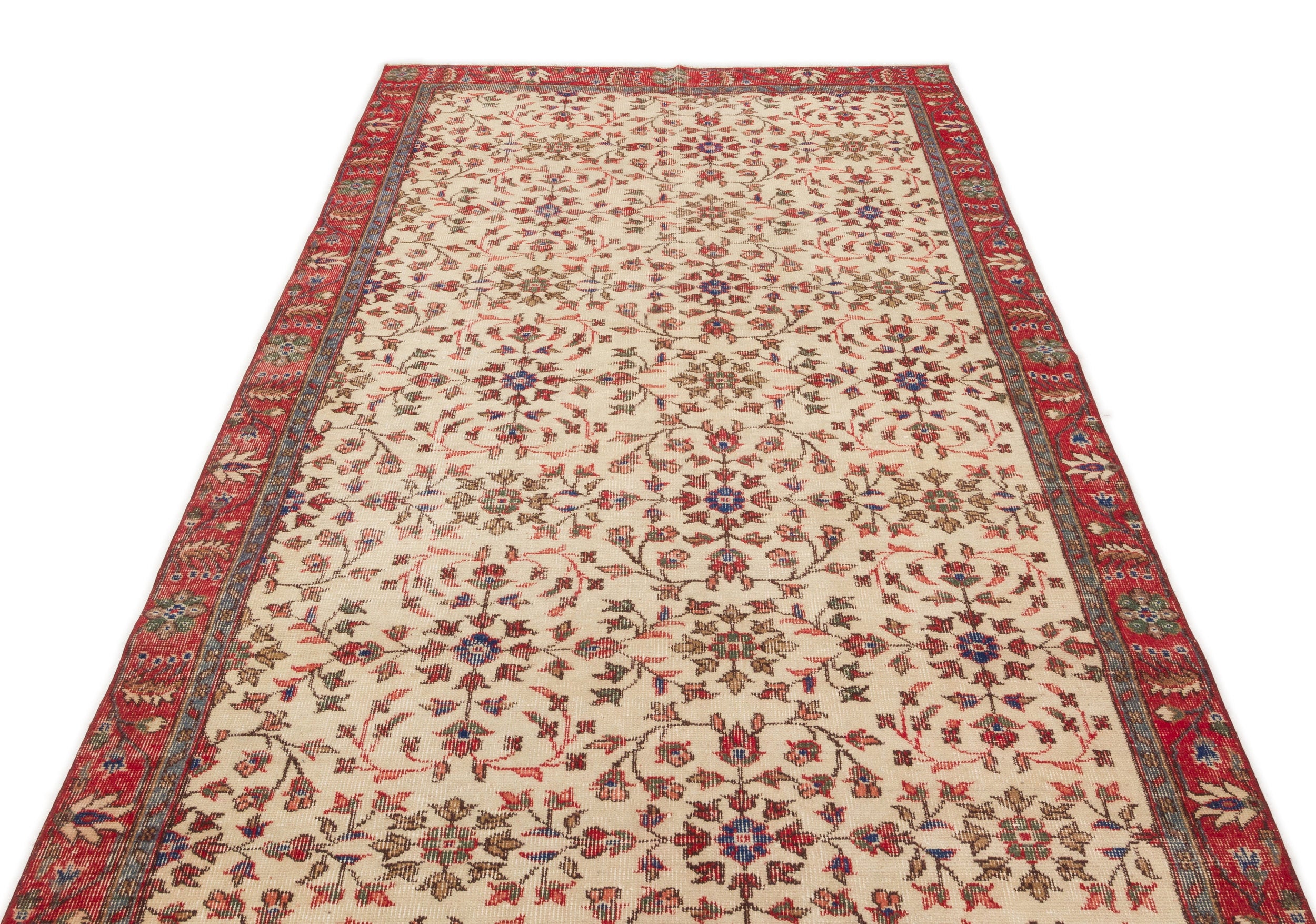 Naturel Over Dyed Vintage Rug 4'10'' x 8'8'' ft 147 x 265 cm