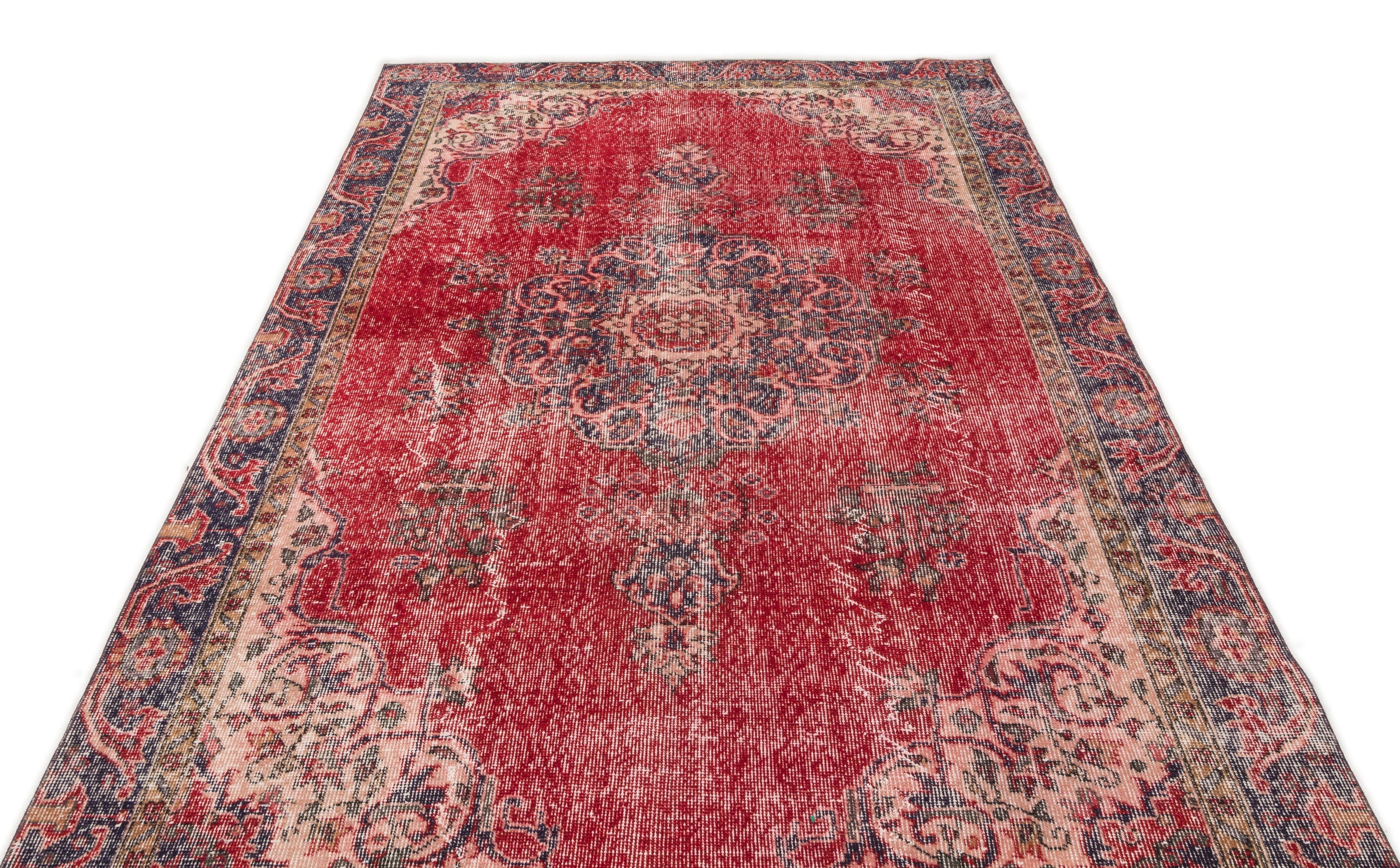 Naturel Over Dyed Vintage Rug 5'8'' x 9'5'' ft 173 x 286 cm