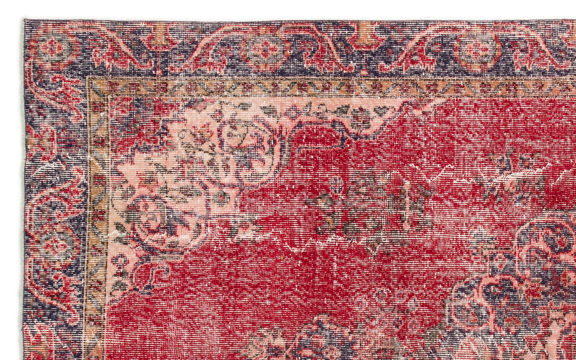 Naturel Over Dyed Vintage Rug 5'8'' x 9'5'' ft 173 x 286 cm