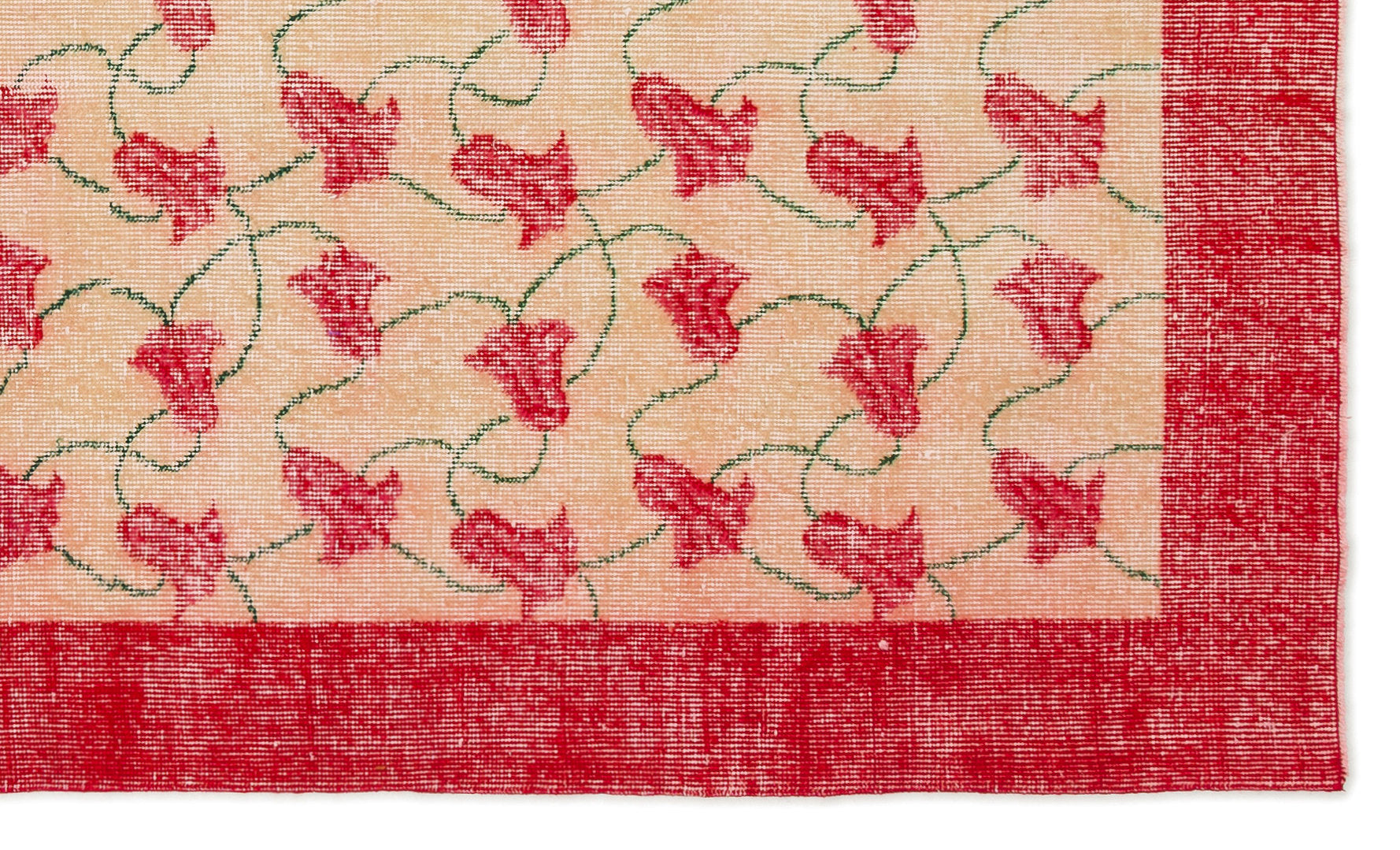 Naturel Over Dyed Vintage Rug 5'0'' x 8'3'' ft 153 x 251 cm