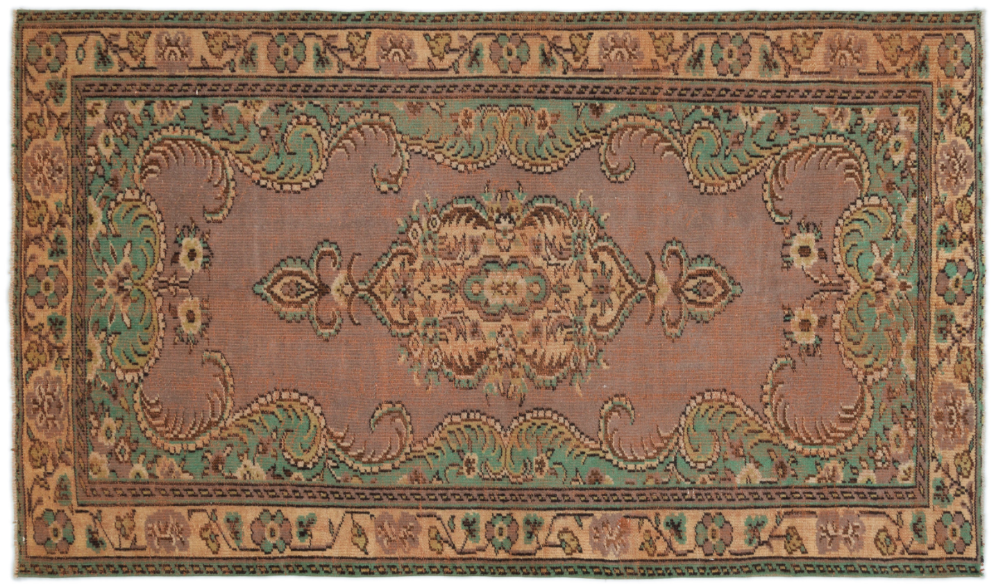 Traditional Design Natural Aged Vintage Rug 5'3'' x 8'8'' ft 161 x 265 cm
