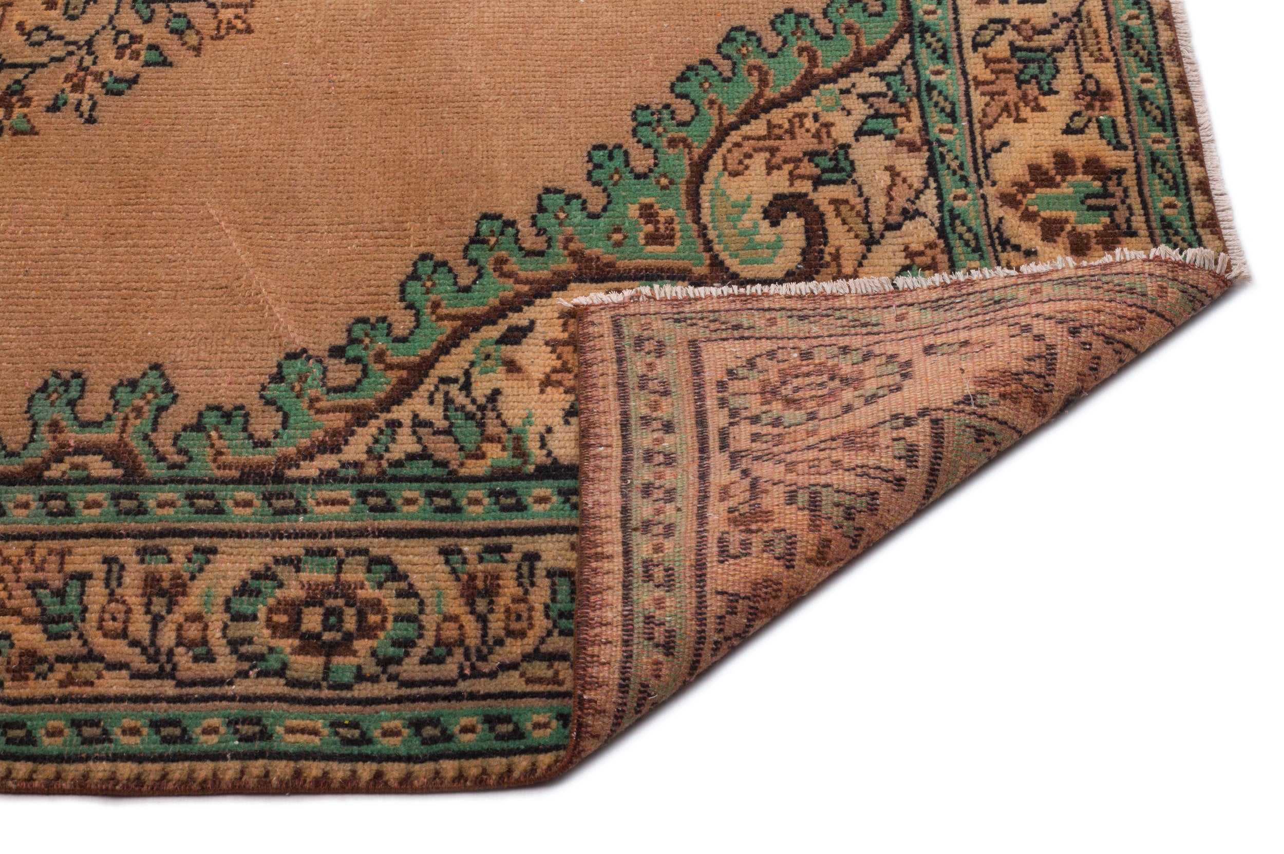Naturel Over Dyed Vintage Rug 5'9'' x 9'5'' ft 176 x 288 cm