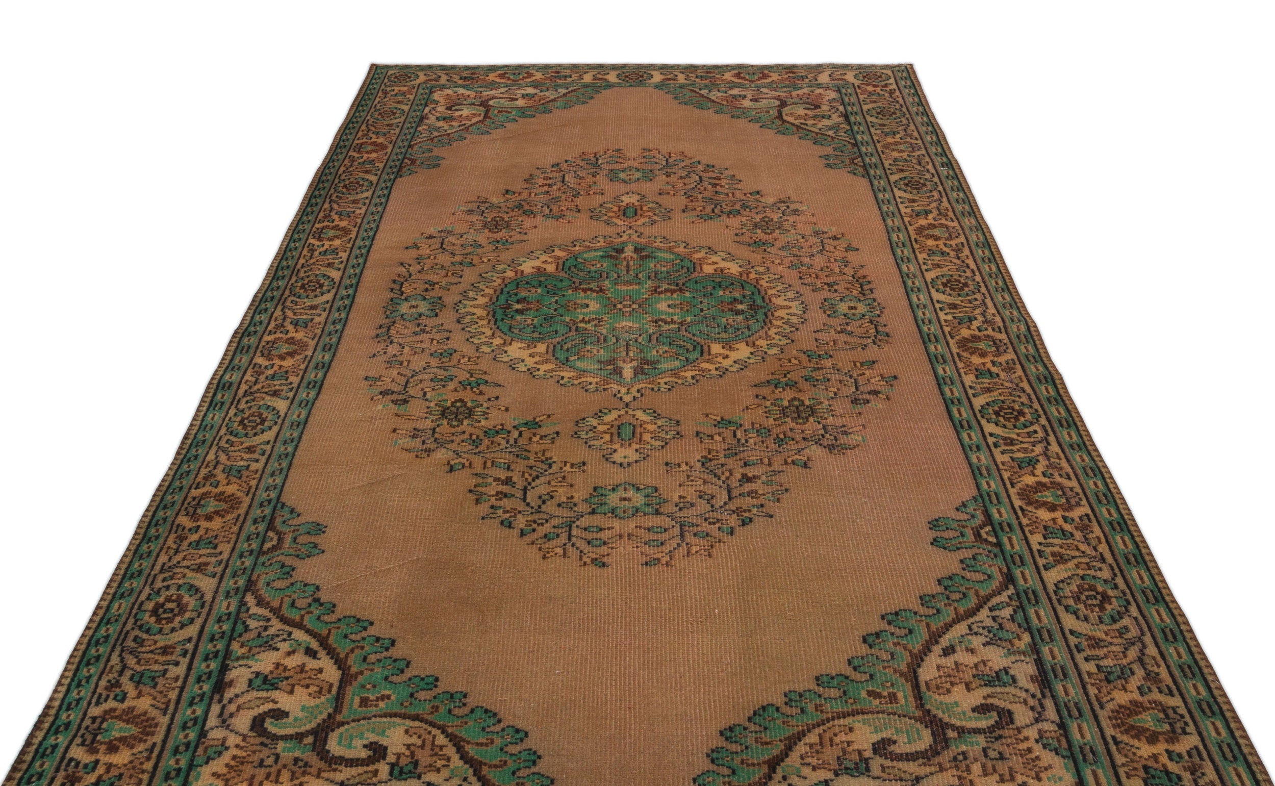Naturel Over Dyed Vintage Rug 5'9'' x 9'5'' ft 176 x 288 cm