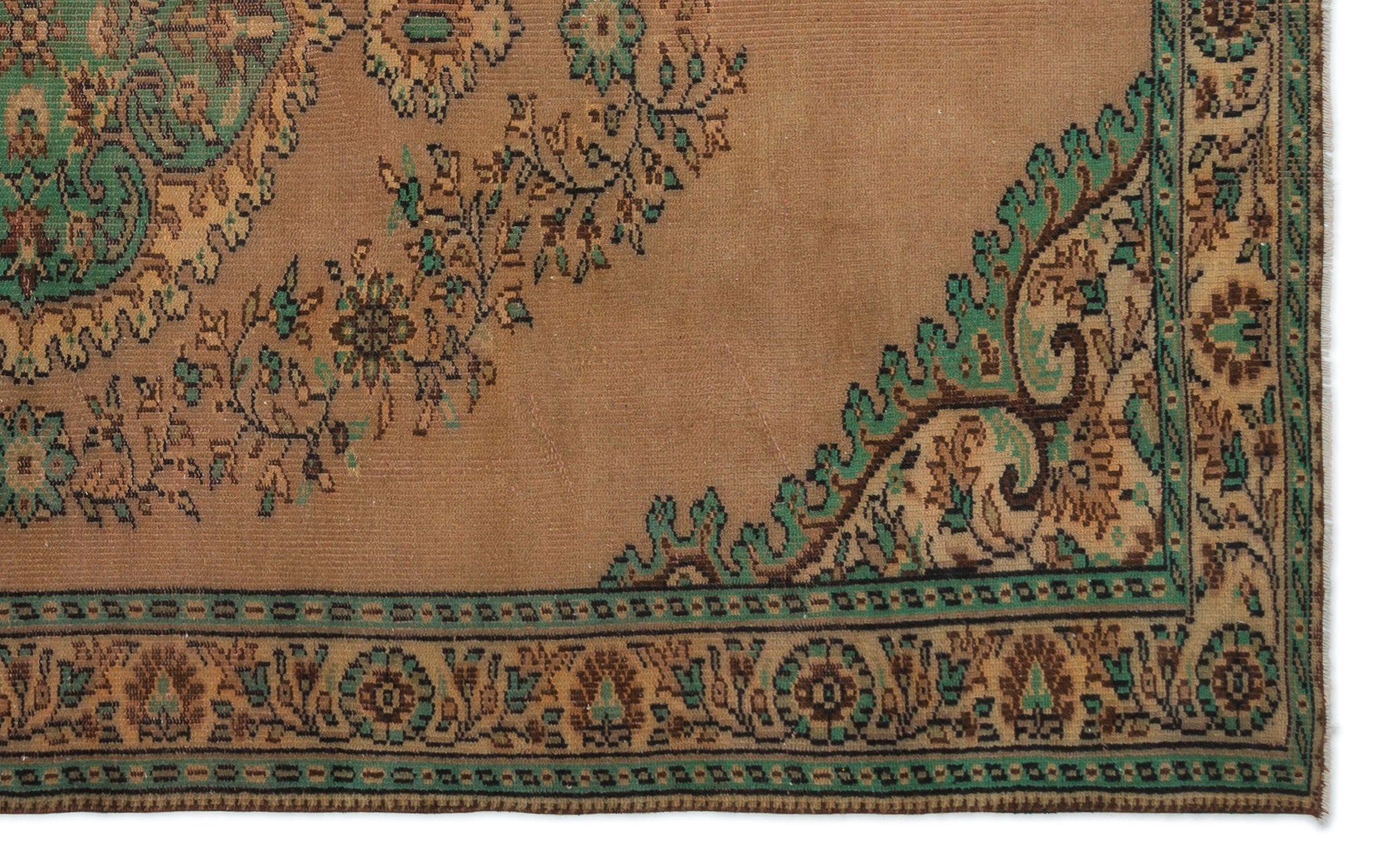 Naturel Over Dyed Vintage Rug 5'9'' x 9'5'' ft 176 x 288 cm