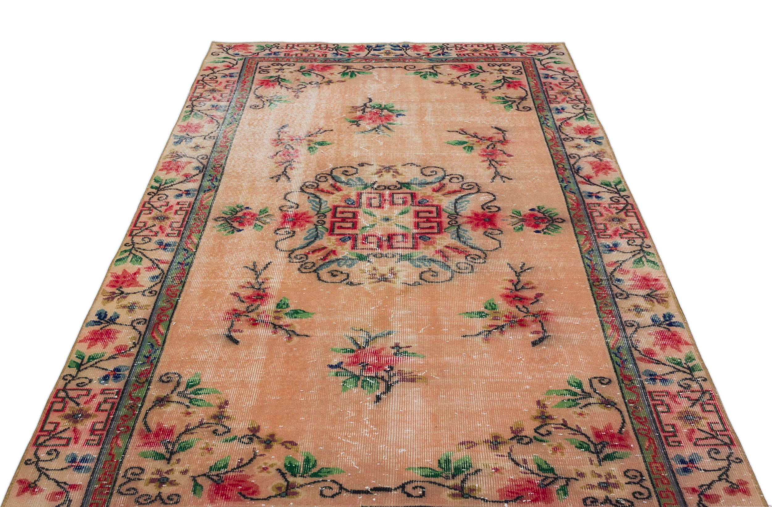 Naturel Over Dyed Vintage Rug 4'12'' x 8'7'' ft 152 x 261 cm