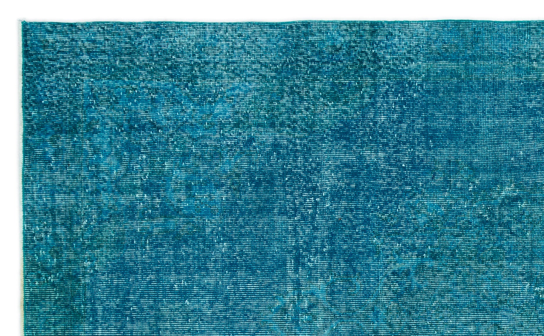 Turquoise  Over Dyed Vintage Rug 5'1'' x 8'6'' ft 156 x 260 cm