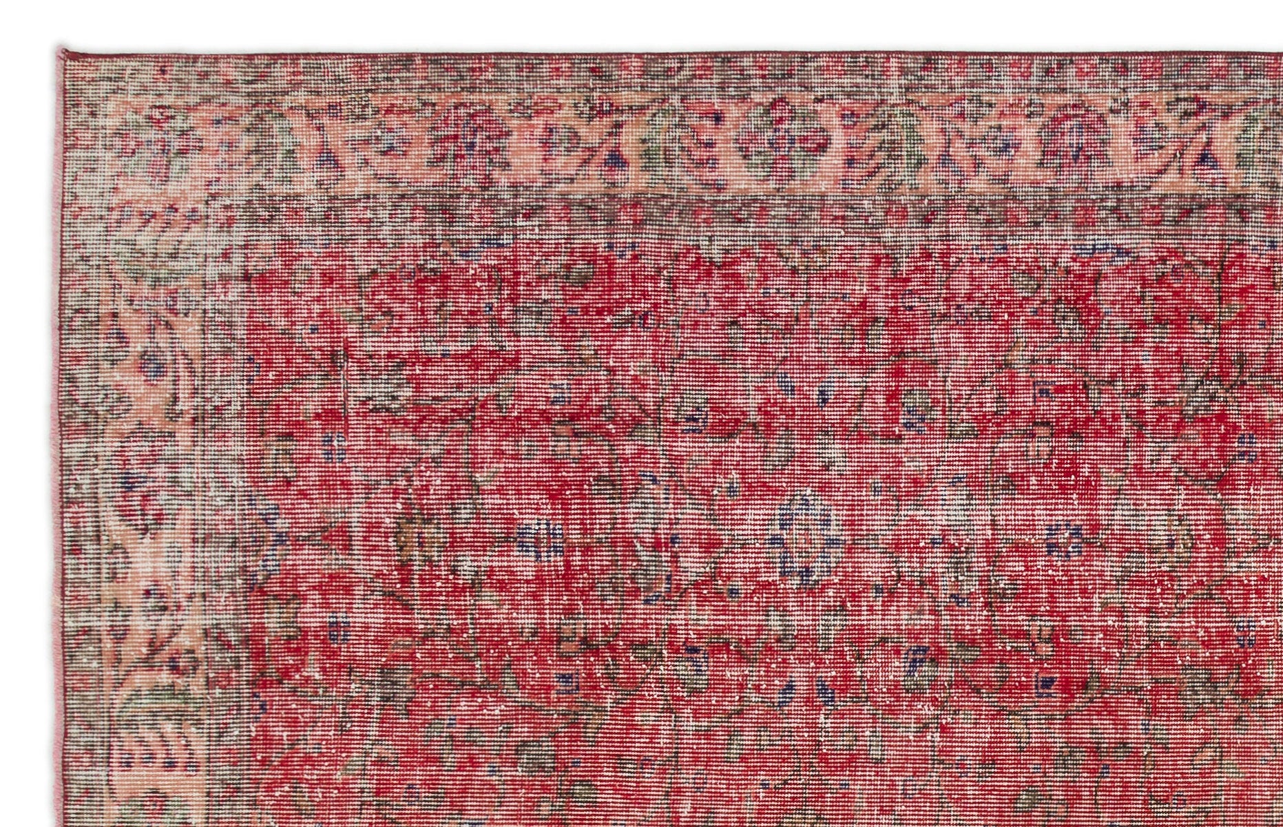 Naturel Over Dyed Vintage Rug 5'6'' x 8'8'' ft 168 x 264 cm