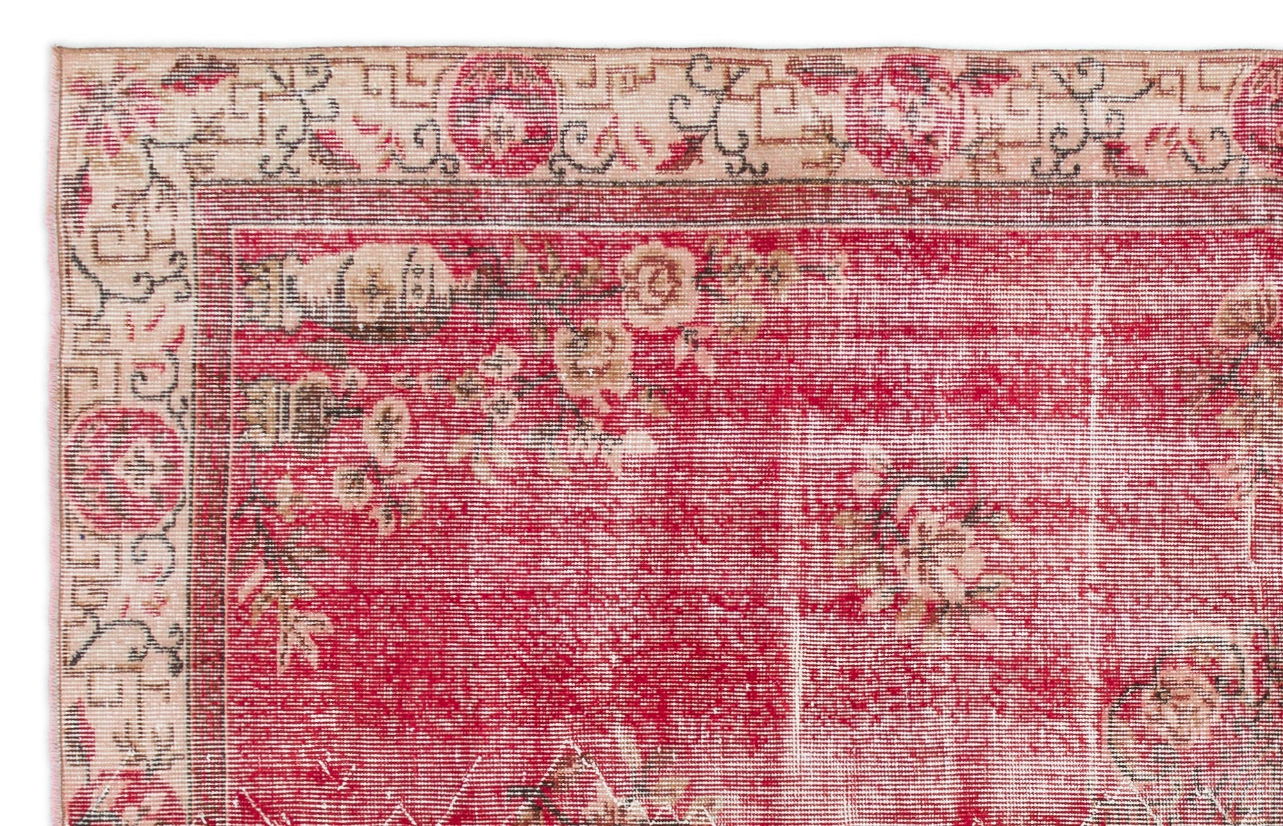 Naturel Over Dyed Vintage Rug 5'5'' x 8'9'' ft 165 x 266 cm
