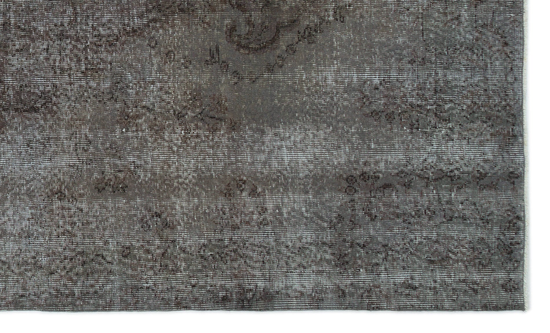 Gray Over Dyed Vintage Rug 5'3'' x 8'10'' ft 160 x 268 cm
