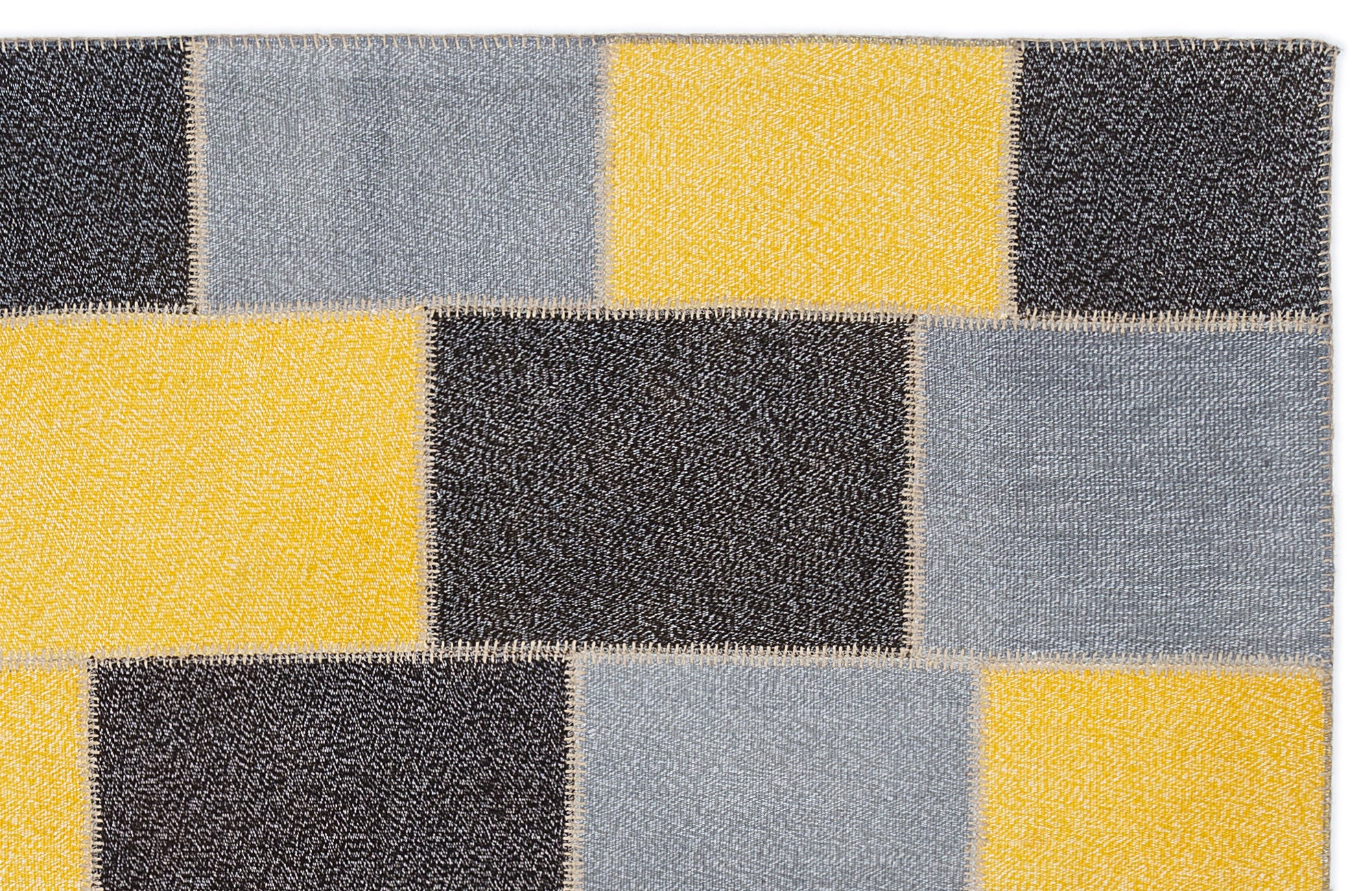 Mixed Over Dyed Patchwork Unique Rug 5'3'' x 7'7'' ft 160 x 230 cm