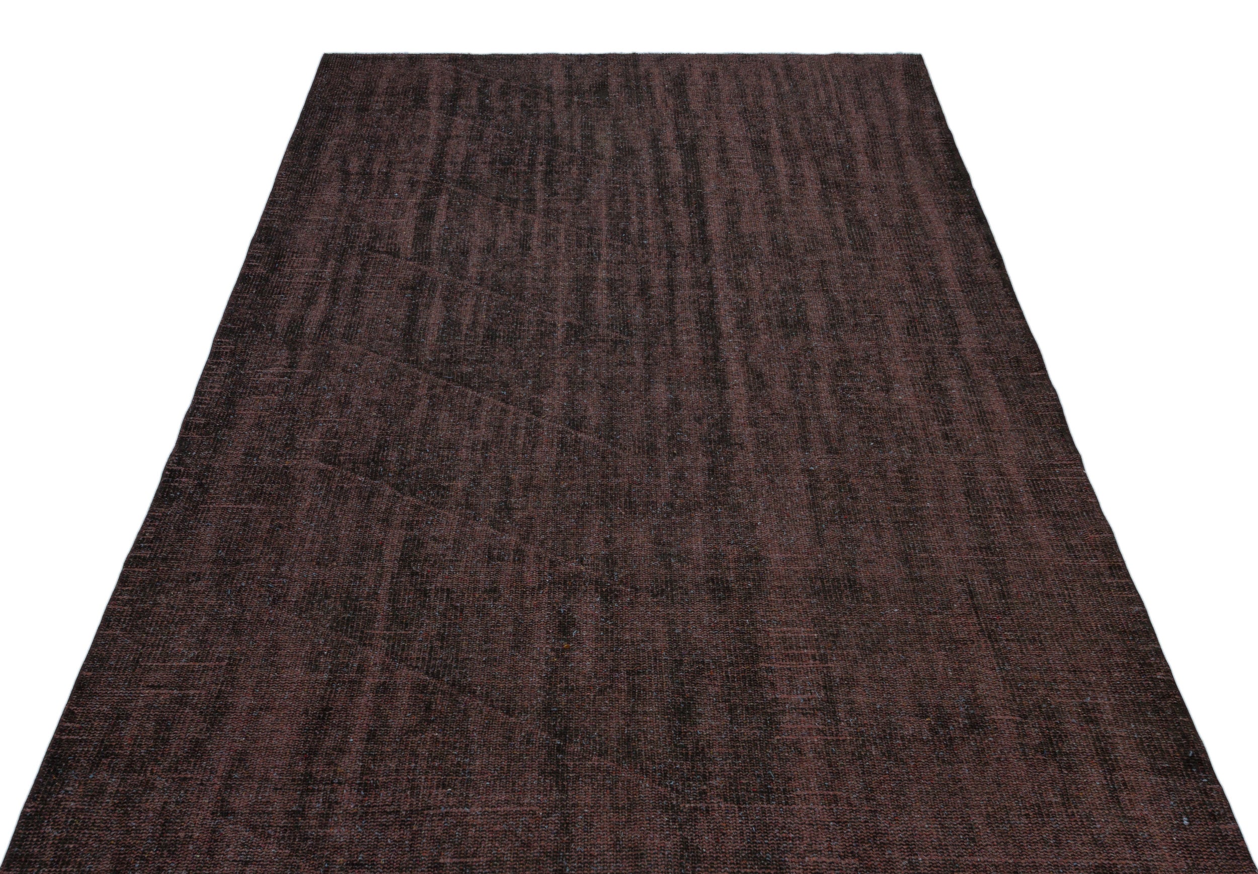 Gray Over Dyed Vintage Rug 5'0'' x 9'3'' ft 153 x 283 cm