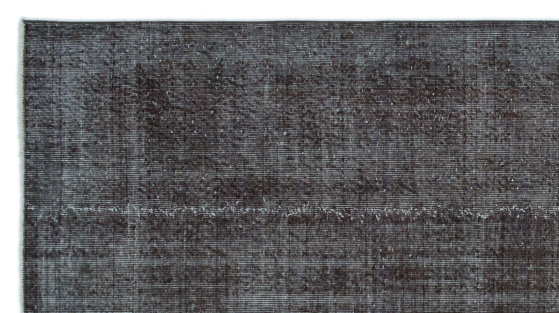 Gray Over Dyed Vintage Rug 4'12'' x 9'0'' ft 152 x 275 cm
