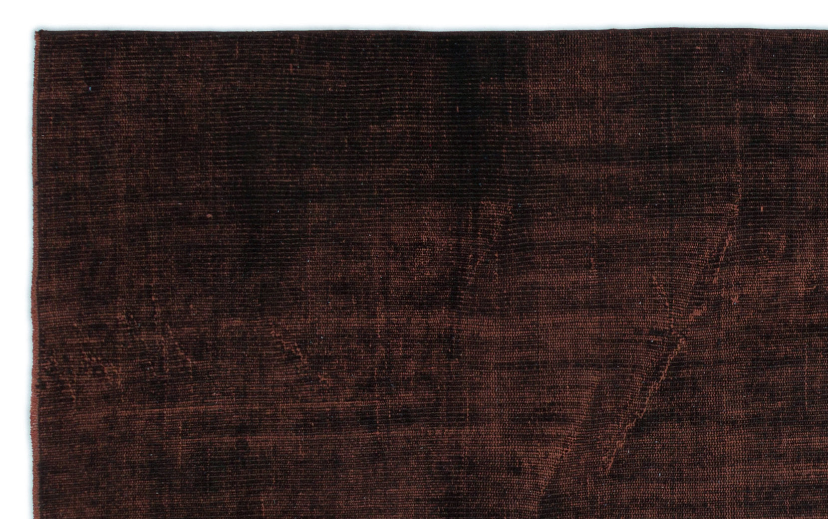 Brown Over Dyed Vintage Rug 4'11'' x 7'10'' ft 150 x 239 cm