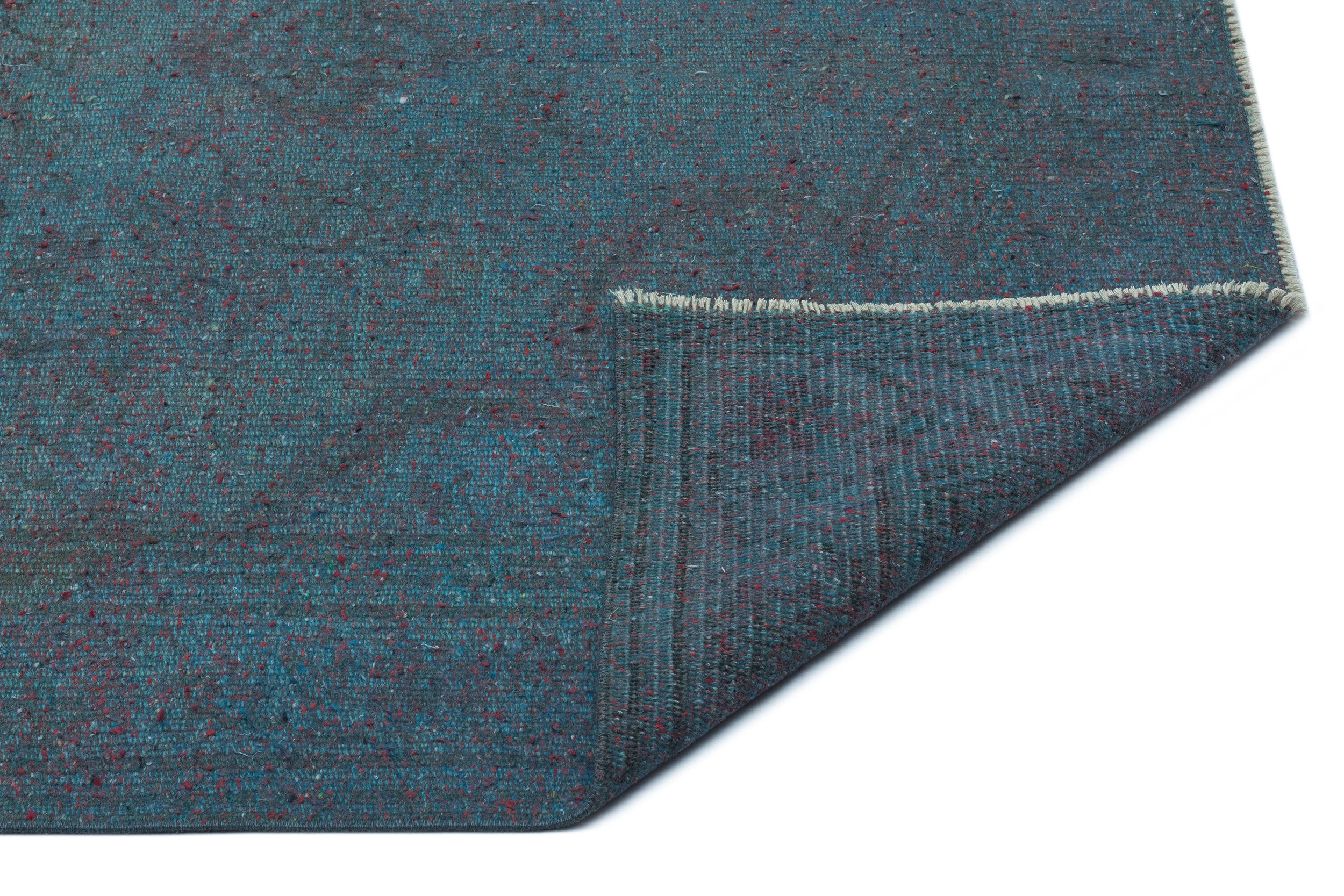 Blue Over Dyed Vintage Rug 4'9'' x 8'10'' ft 146 x 268 cm