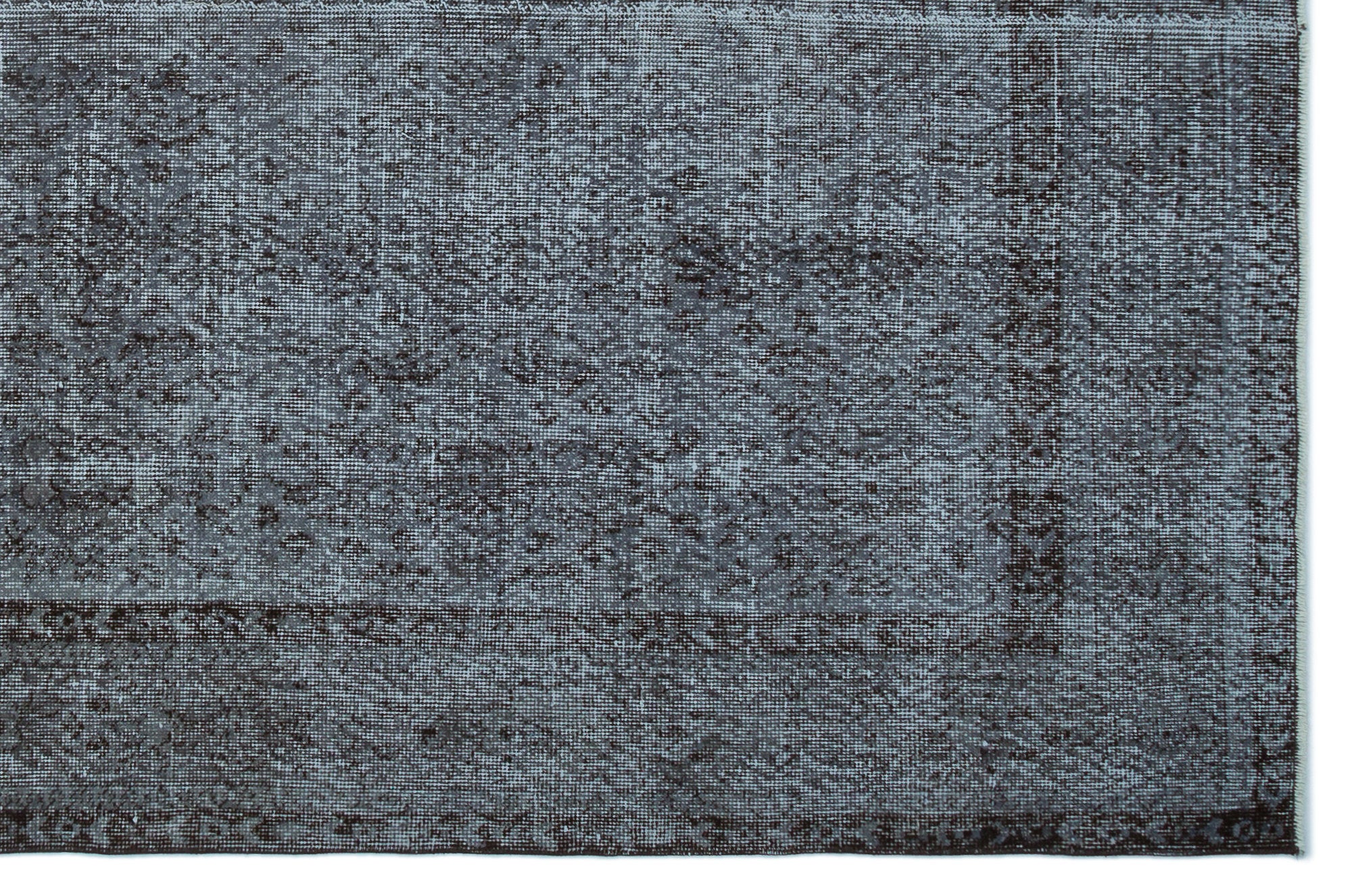 Gray Over Dyed Vintage Rug 5'12'' x 9'4'' ft 182 x 284 cm