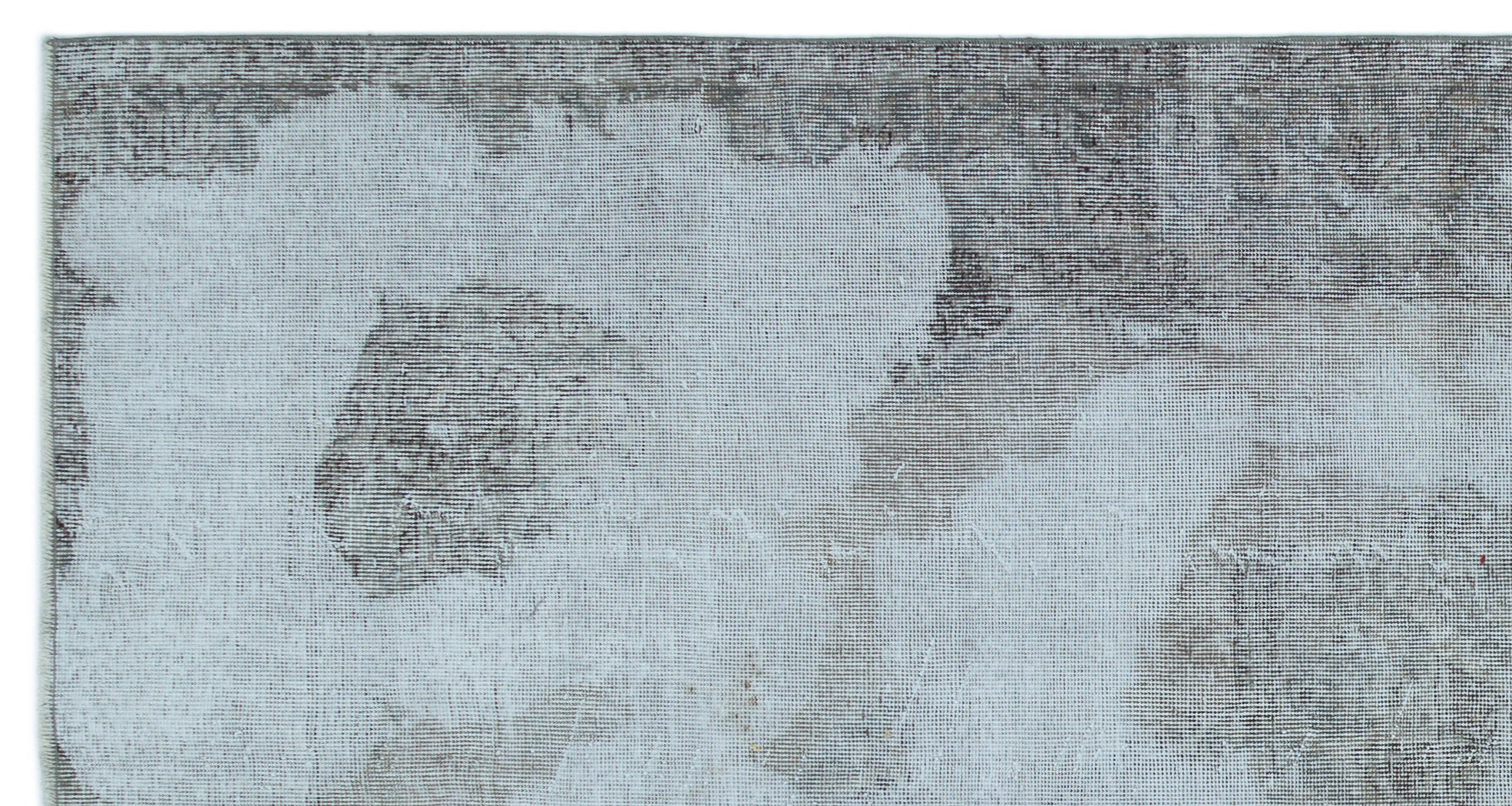 Blue Over Dyed Vintage Rug 4'9'' x 8'12'' ft 146 x 274 cm