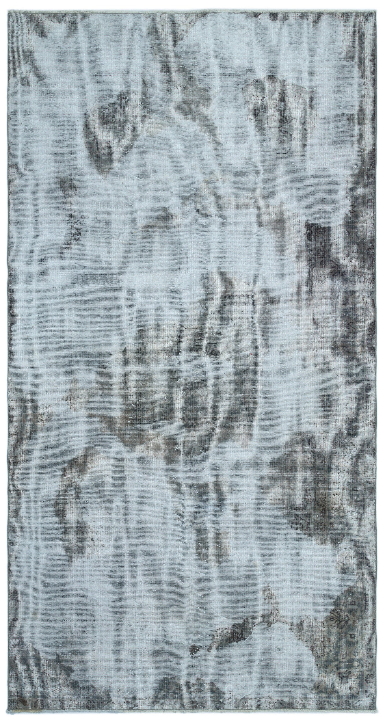 Blue Over Dyed Vintage Rug 4'9'' x 8'12'' ft 146 x 274 cm