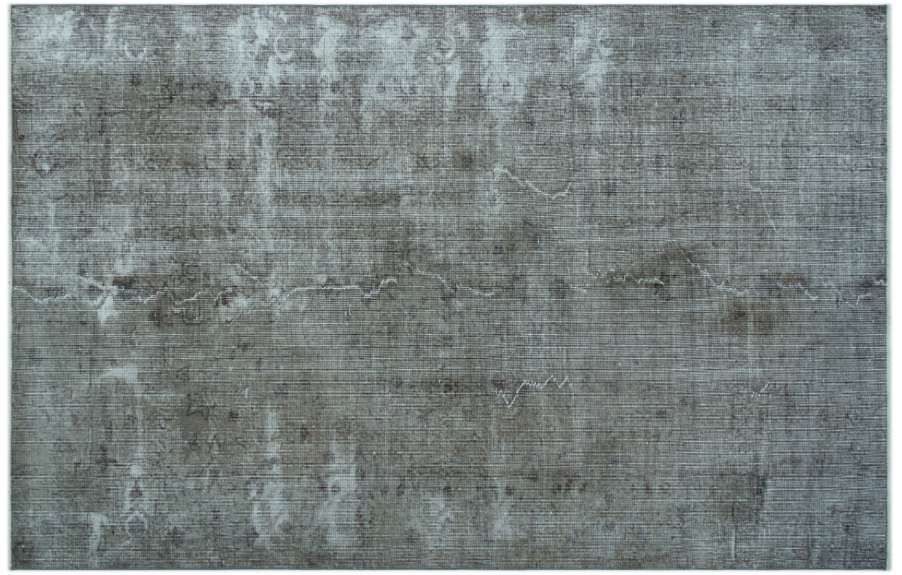 Retro Design Gray Over Dyed Vintage Rug 5'7'' x 8'8'' ft 169 x 263 cm