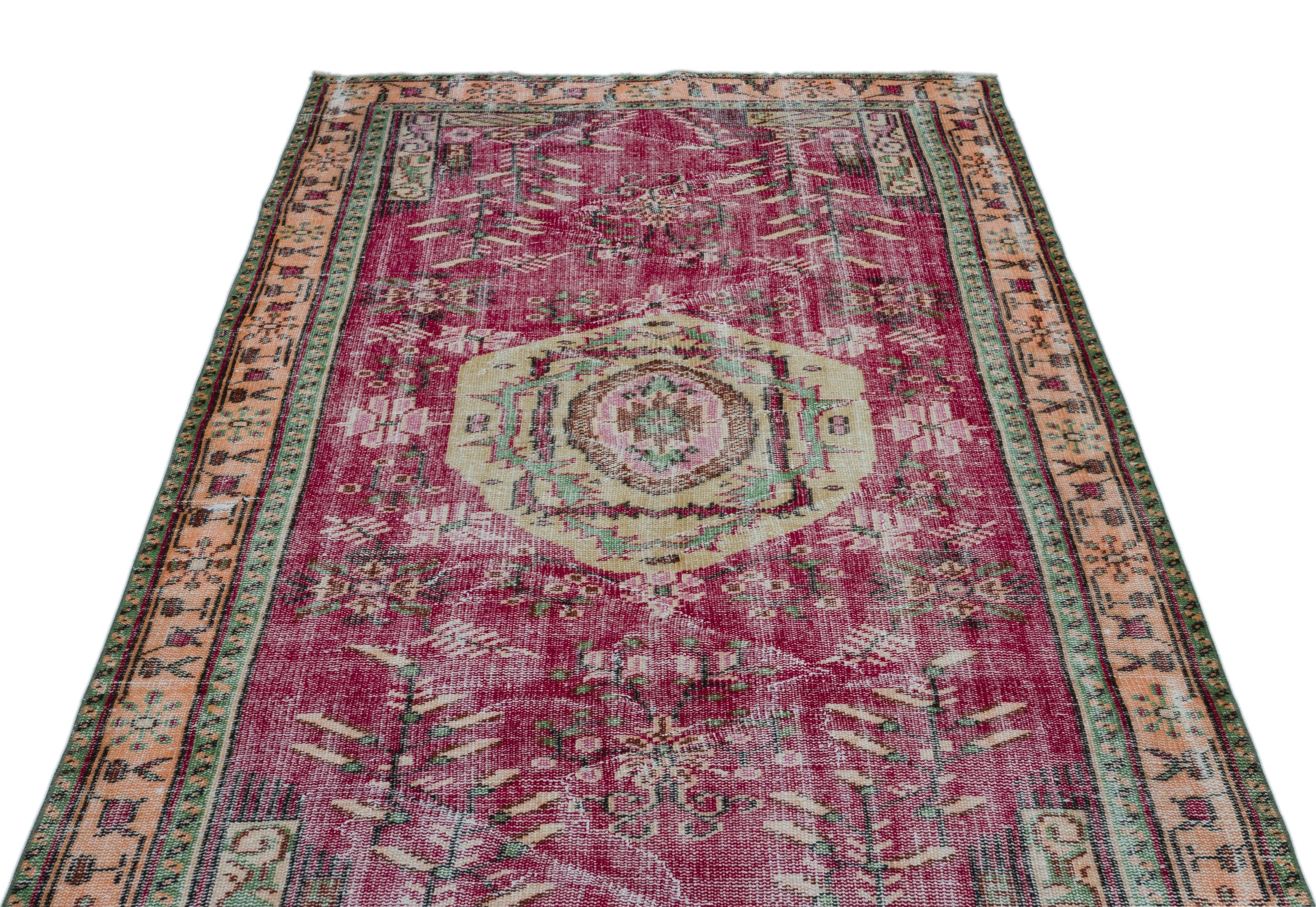 Naturel Over Dyed Vintage Rug 4'10'' x 8'7'' ft 148 x 262 cm