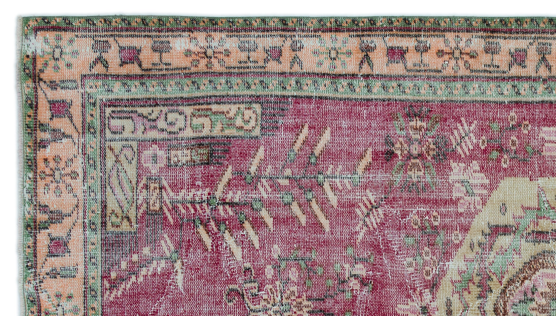 Naturel Over Dyed Vintage Rug 4'10'' x 8'7'' ft 148 x 262 cm