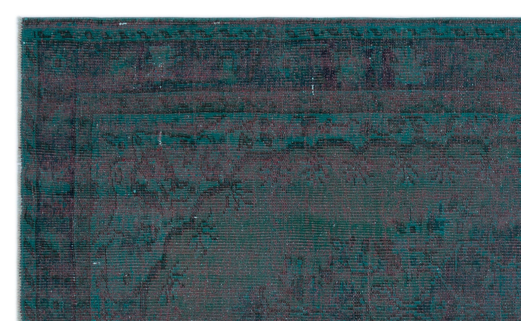 Blue Over Dyed Vintage Rug 5'2'' x 8'6'' ft 157 x 260 cm