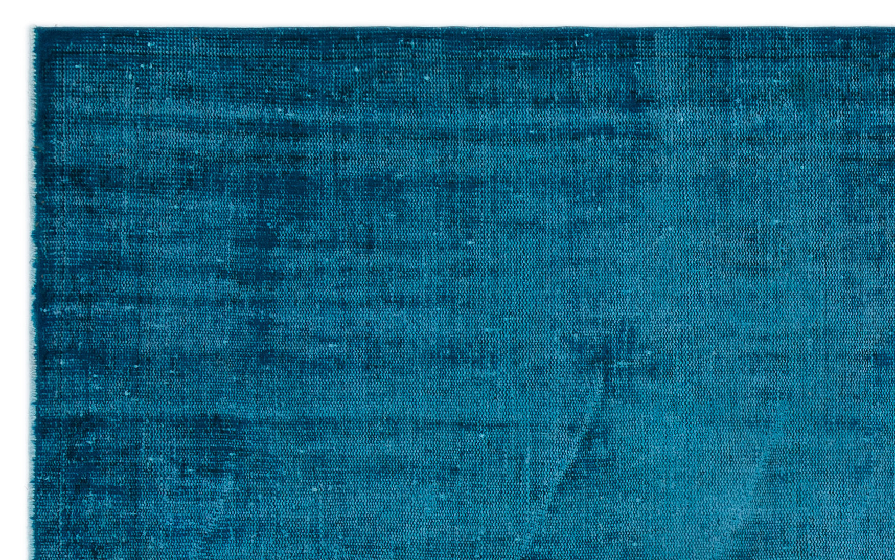 Turquoise  Over Dyed Vintage Rug 5'2'' x 8'4'' ft 157 x 254 cm