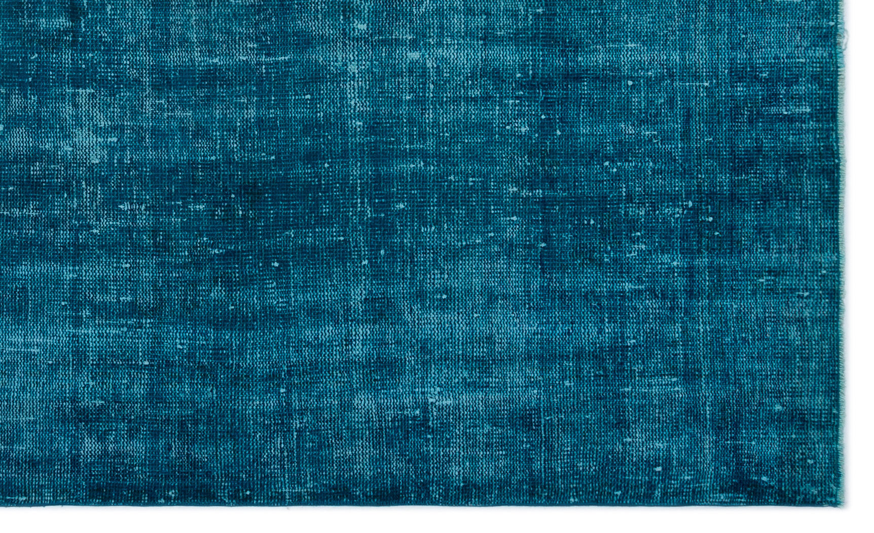Turquoise  Over Dyed Vintage Rug 4'10'' x 8'0'' ft 147 x 245 cm