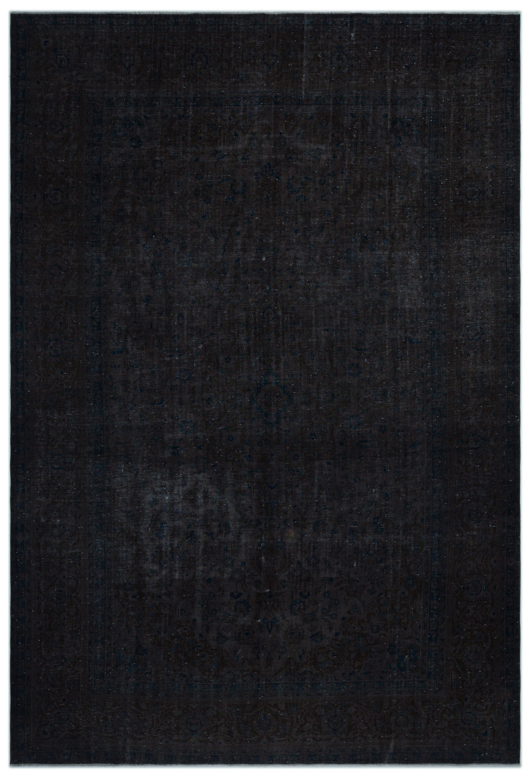 Gray Over Dyed Vintage XLarge Rug 9'1'' x 13'3'' ft 277 x 405 cm