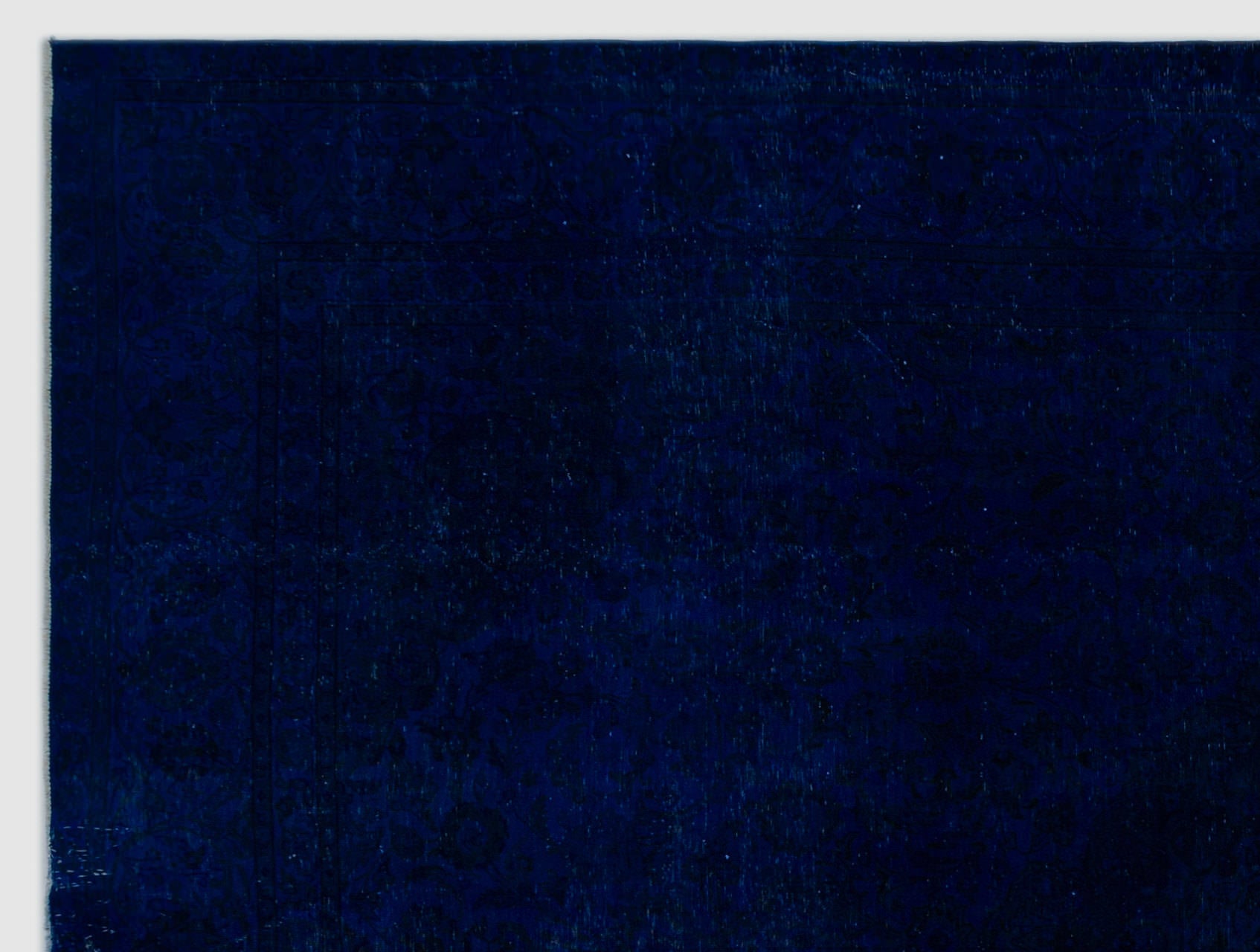 Blue Over Dyed Vintage XLarge Rug 9'3'' x 12'2'' ft 283 x 371 cm