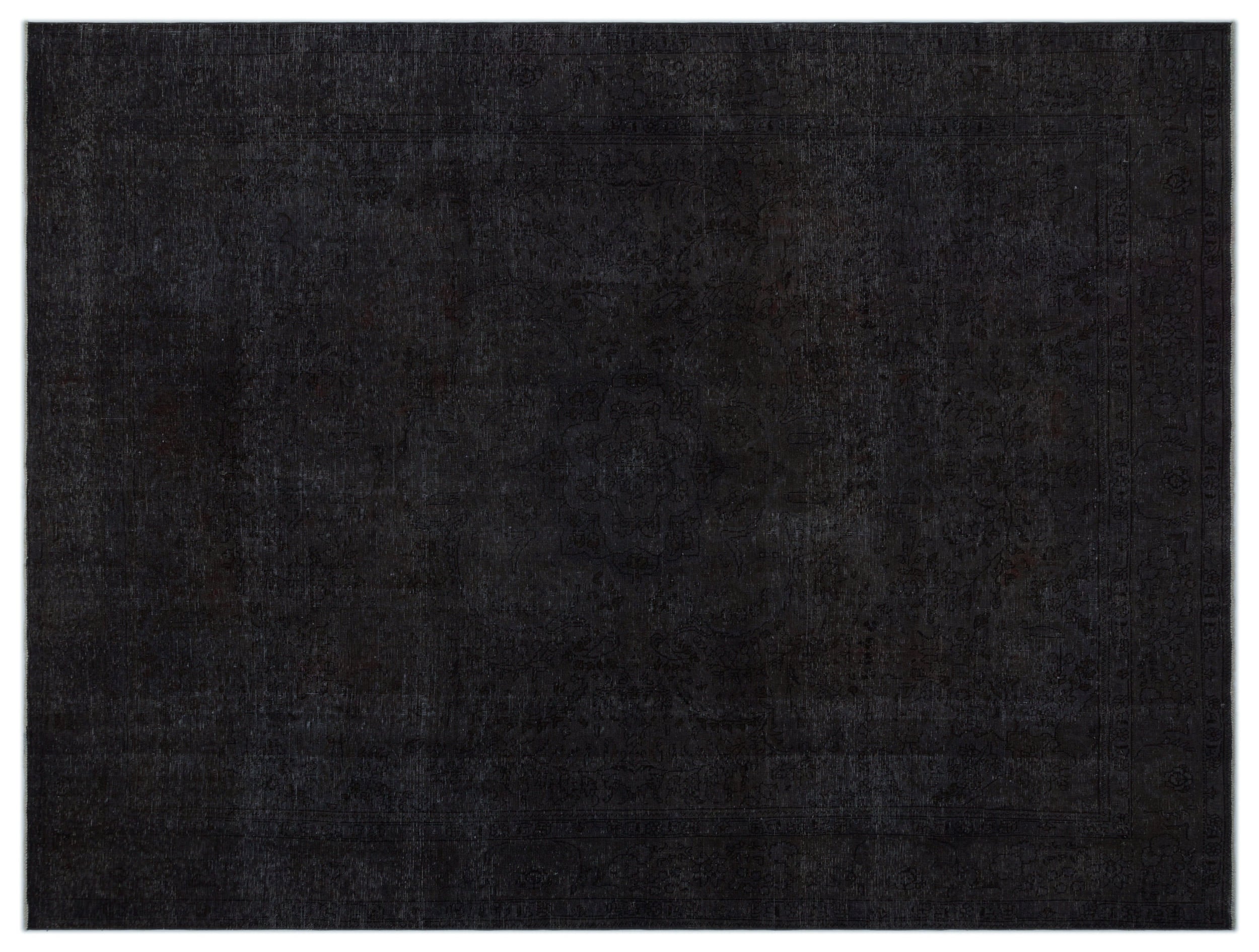 Gray Over Dyed Vintage XLarge Rug 9'6'' x 12'8'' ft 289 x 386 cm