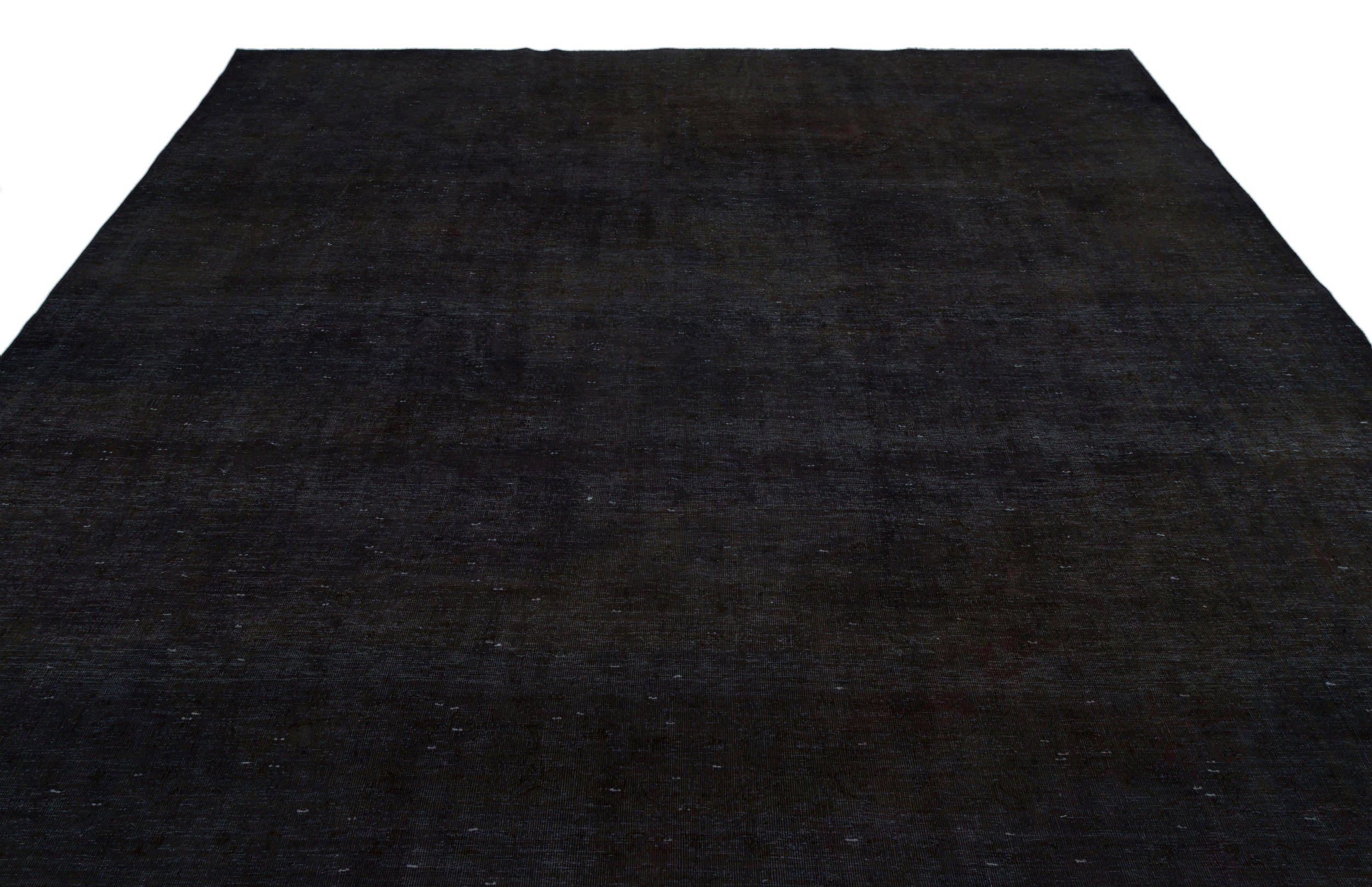 Black Over Dyed Vintage XLarge Rug 9'8'' x 12'12'' ft 295 x 395 cm